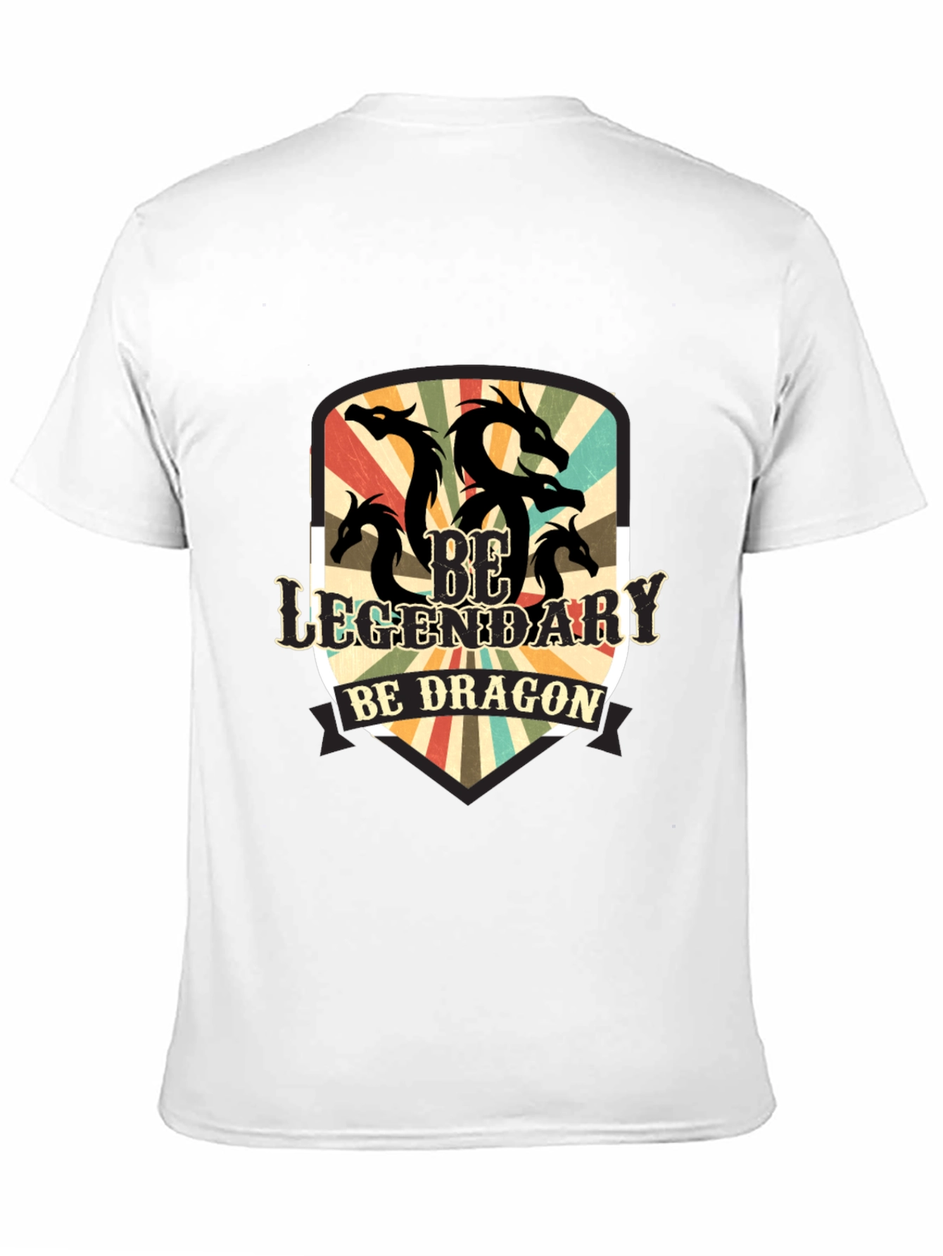Legendary Dragon Graphic Tee - Black