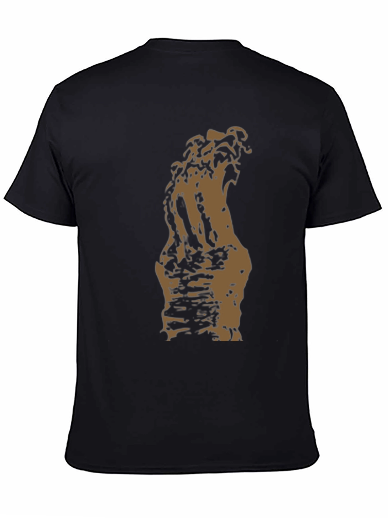Mens Graphic Print Tee - Abstract Brown