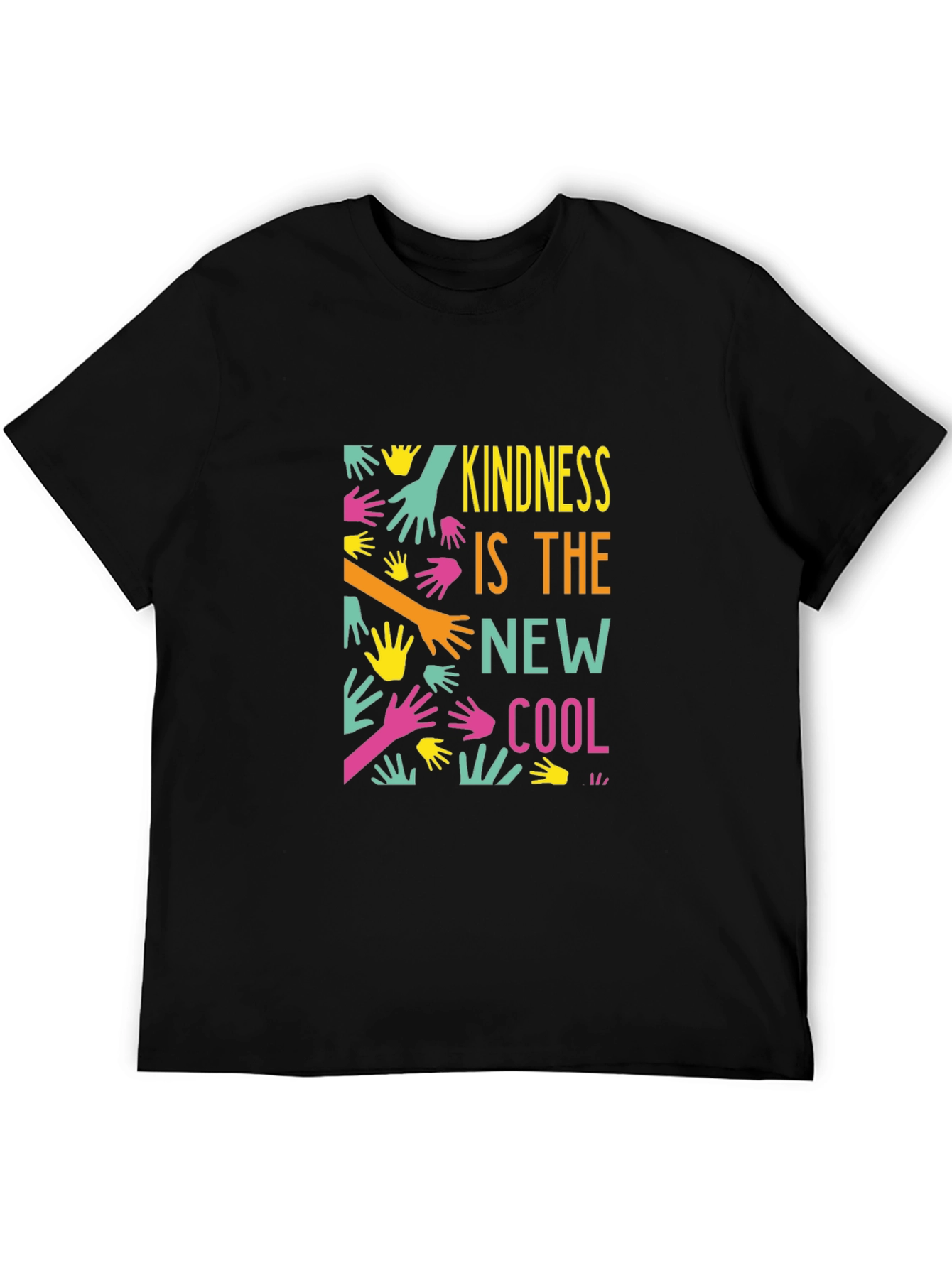 Kindness is the New Cool Black Graphic Tee