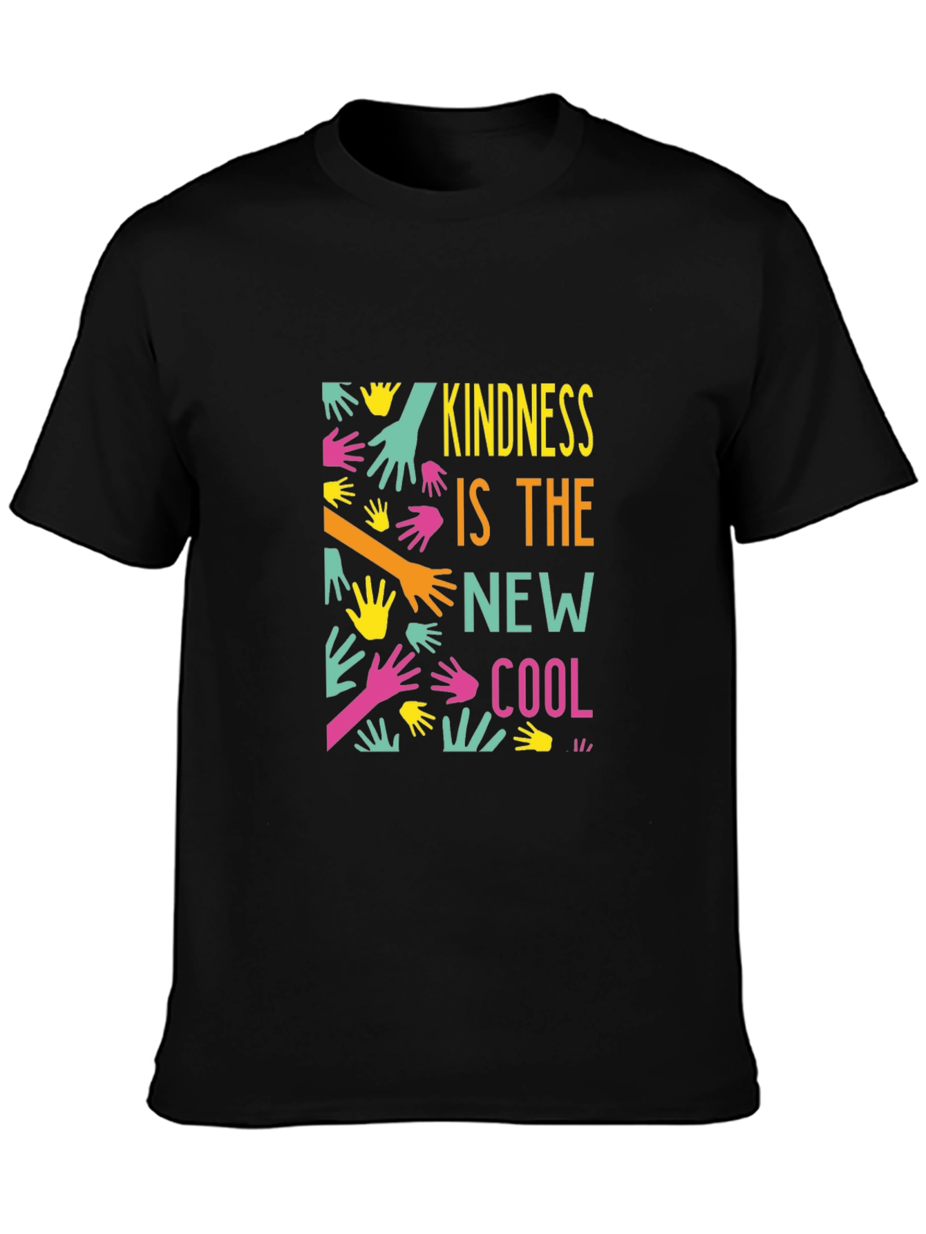 Kindness is the New Cool Black Graphic Tee