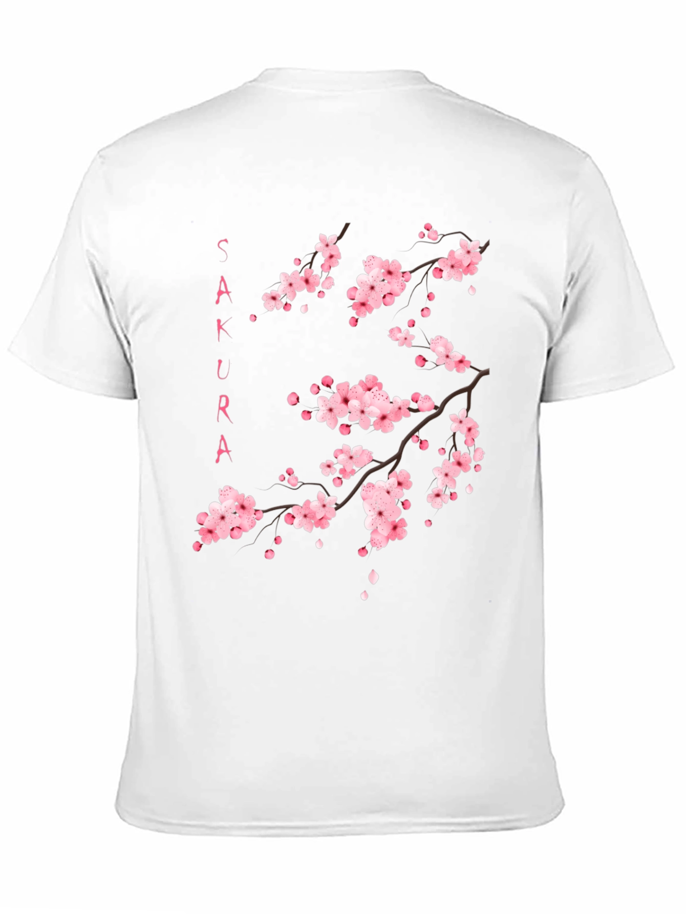 Sakura Blossom Graphic Black T-Shirt