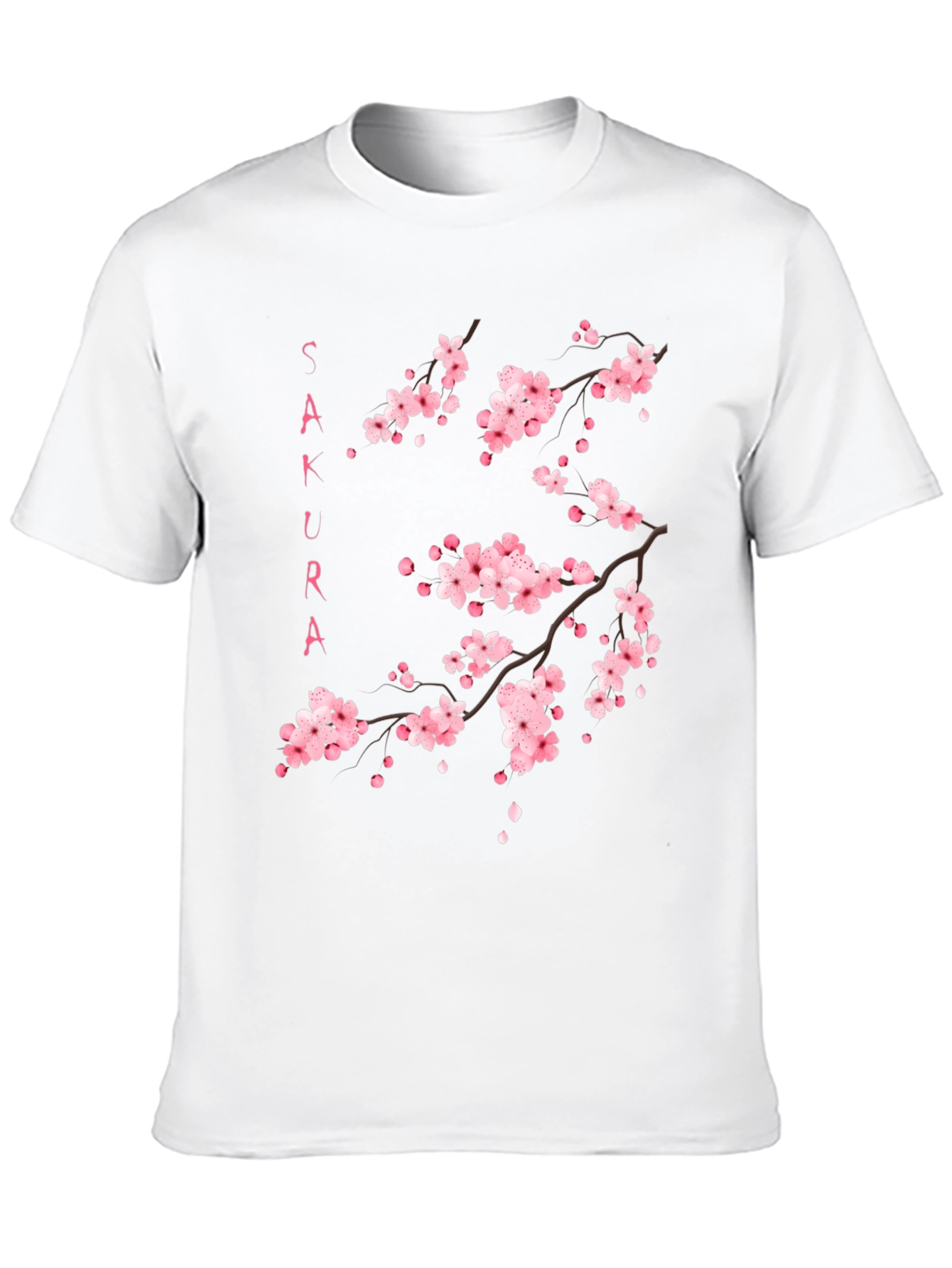 Sakura Blossom Graphic Black T-Shirt