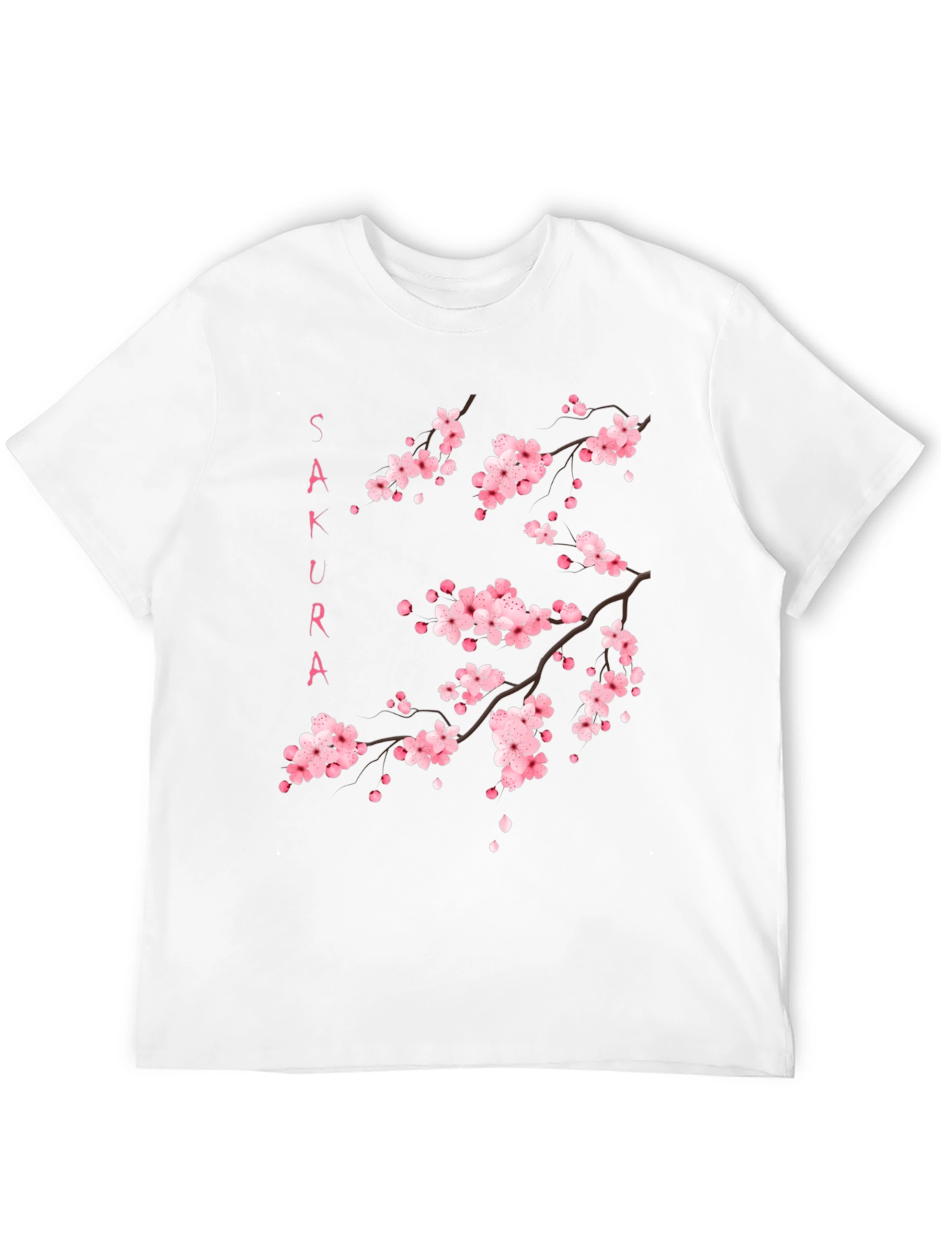 Sakura Blossom Graphic Black T-Shirt