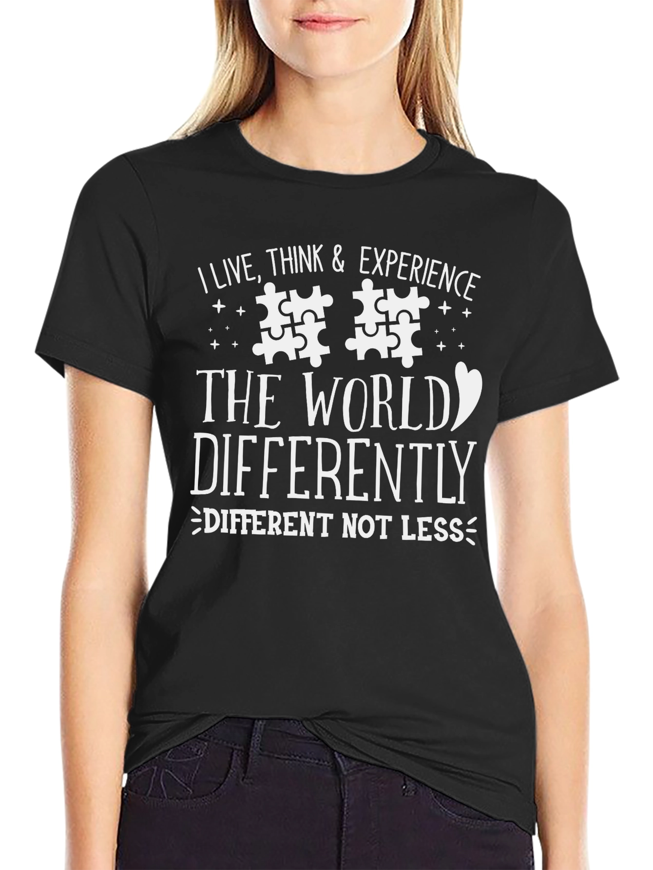 Autism Awareness T-Shirt - Different Not Less