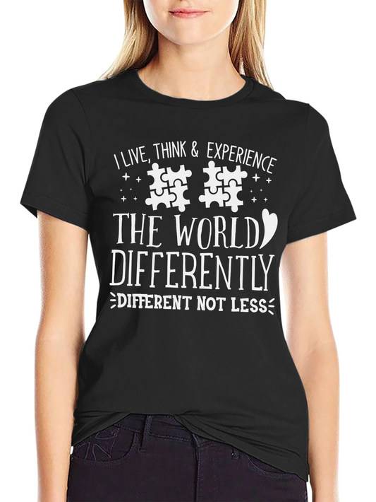 Autism Awareness T-Shirt - Different Not Less