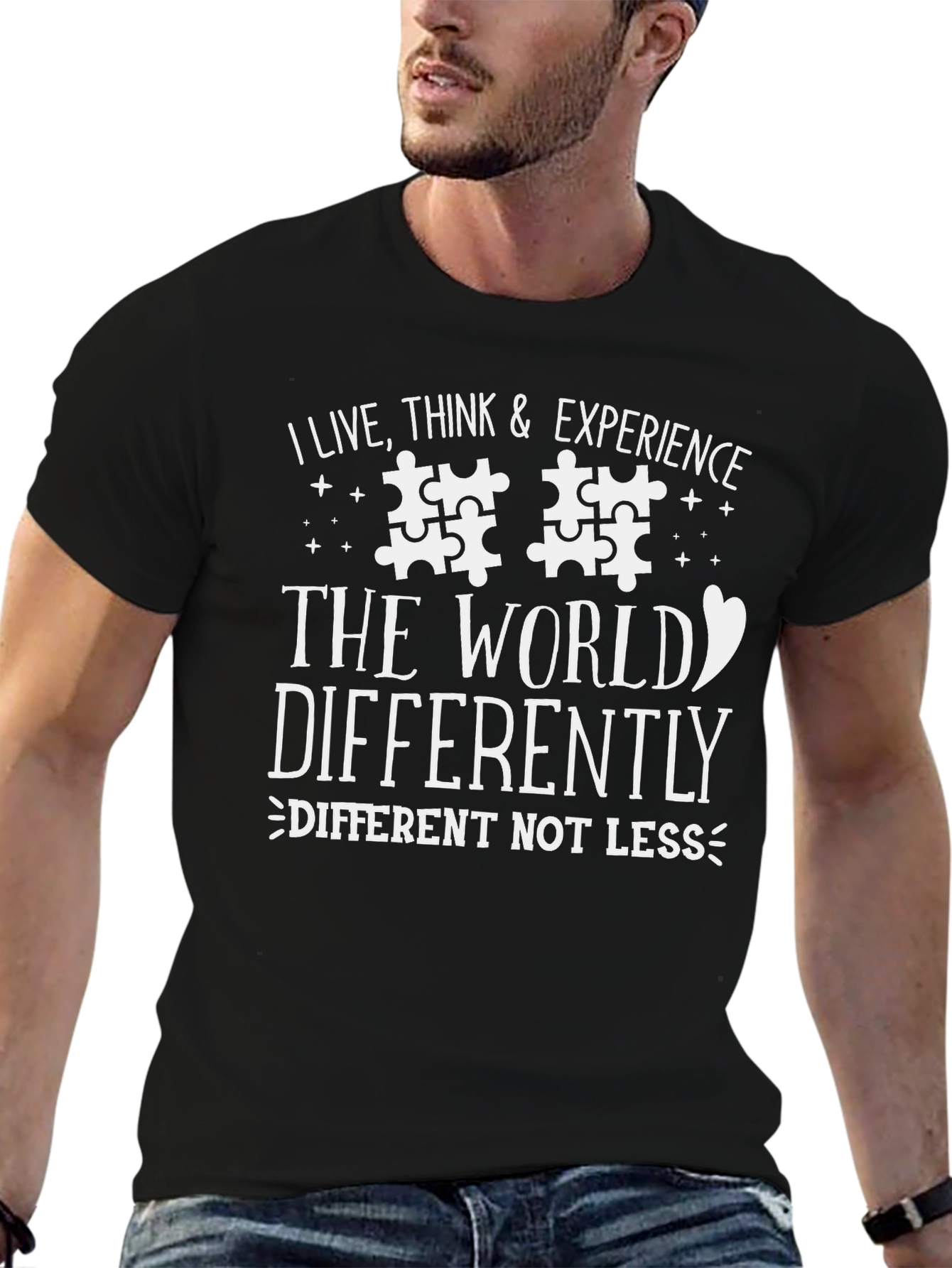 Autism Awareness T-Shirt - Different Not Less