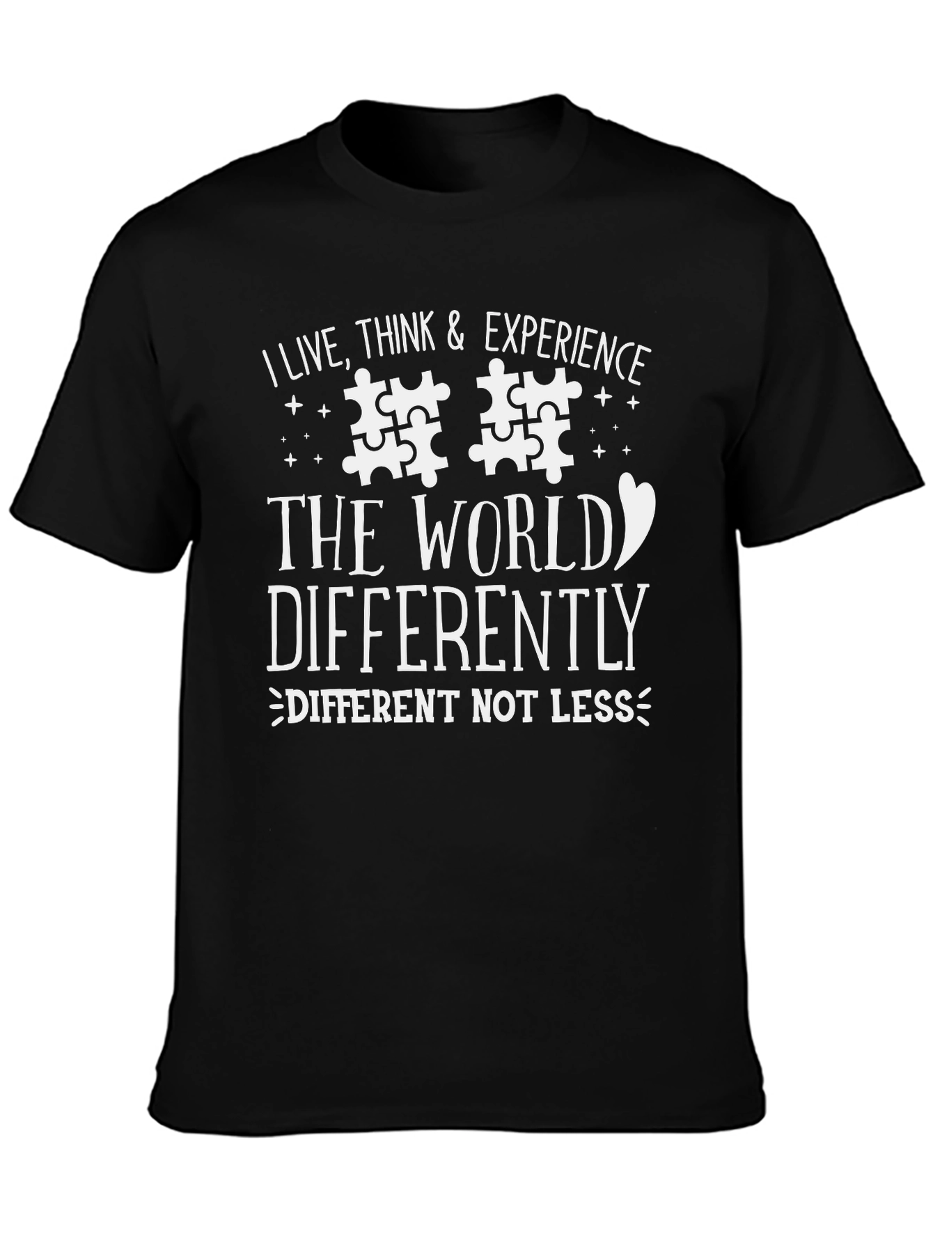 Autism Awareness T-Shirt - Different Not Less