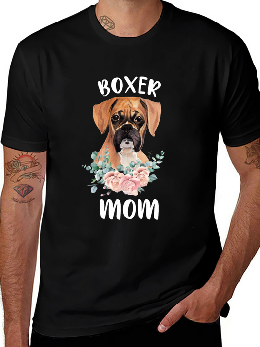 Boxer Mom T-Shirt - Dog Lover Gift