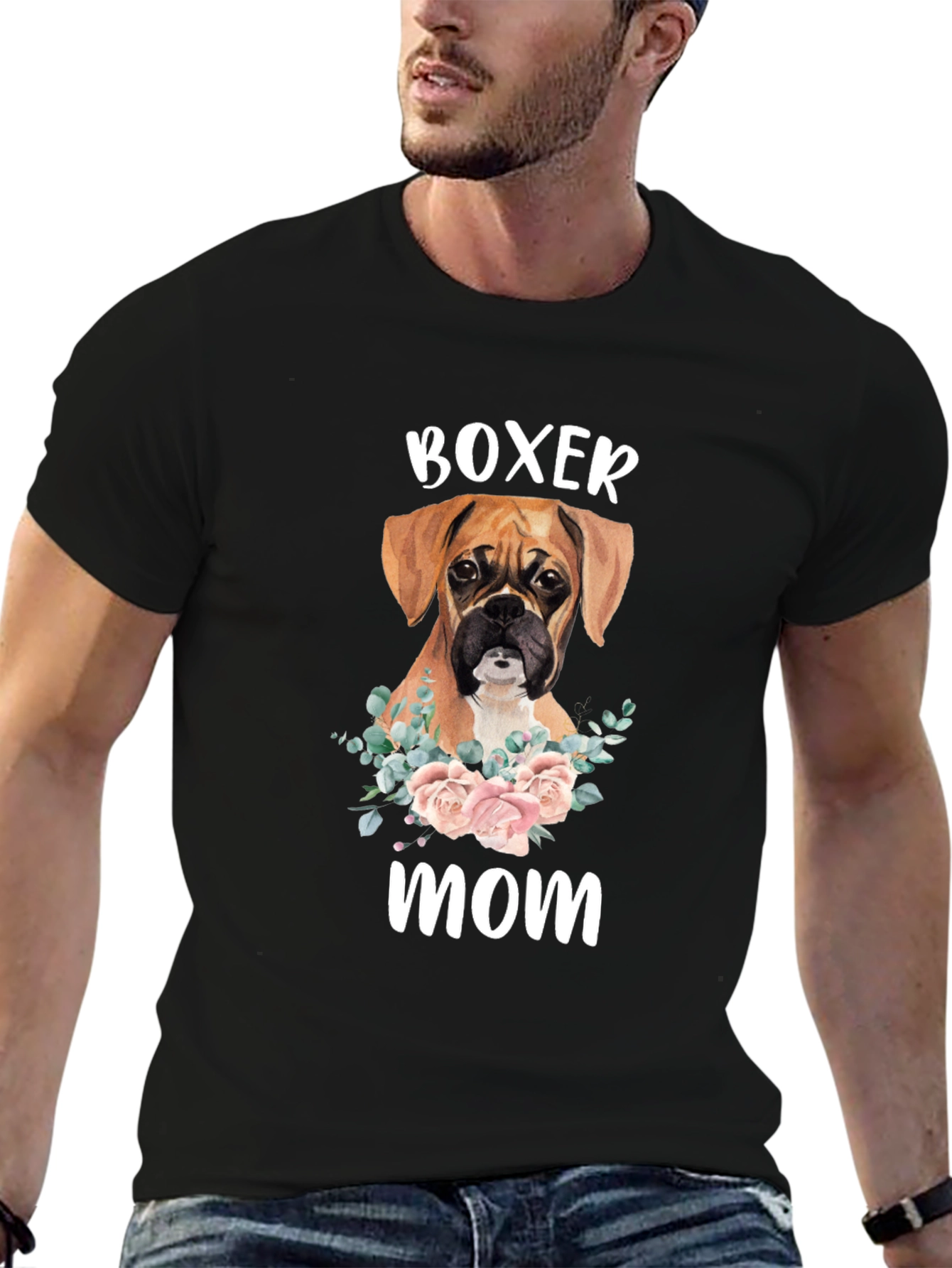 Boxer Mom T-Shirt - Dog Lover Gift
