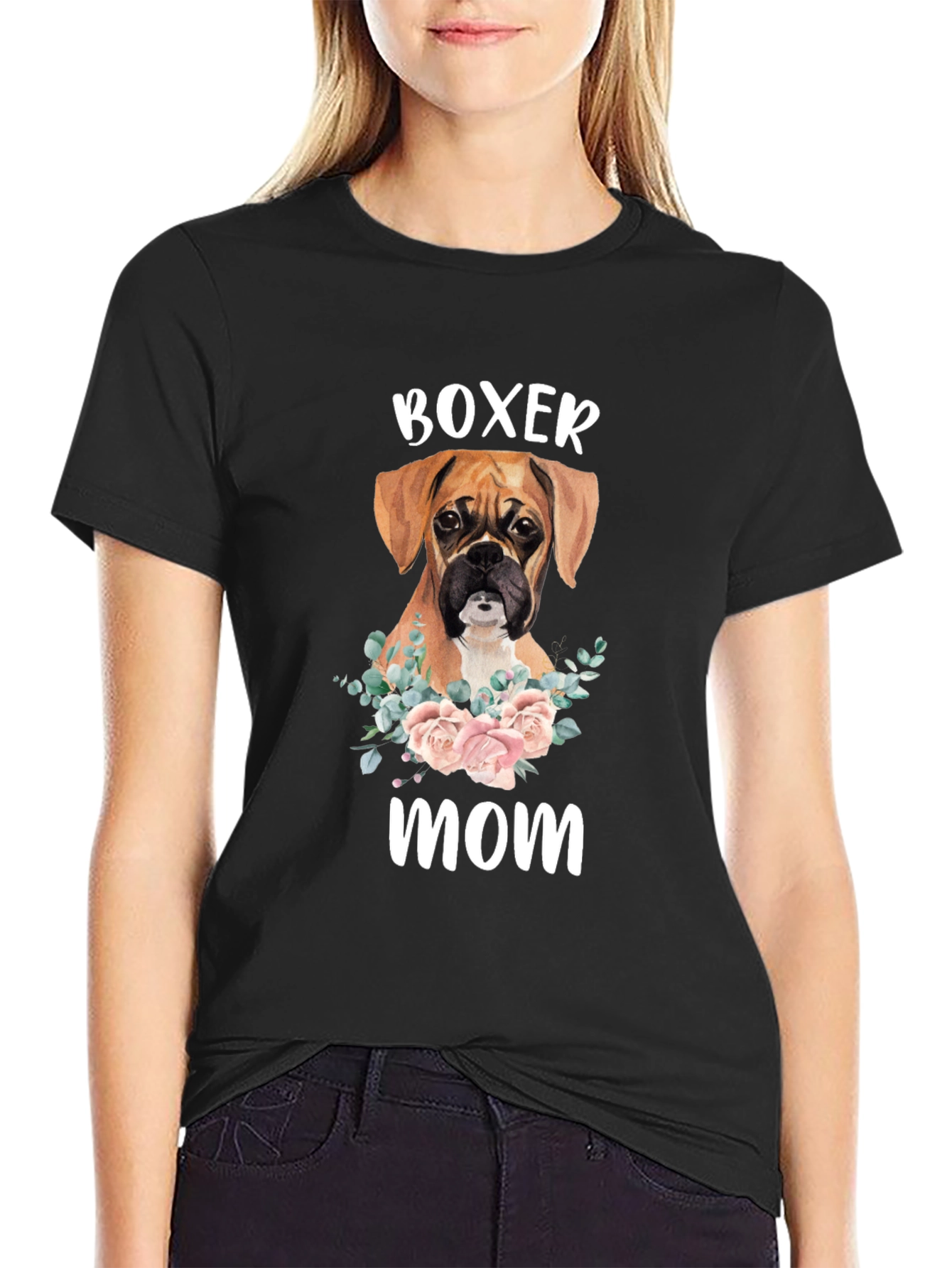 Boxer Mom T-Shirt - Dog Lover Gift