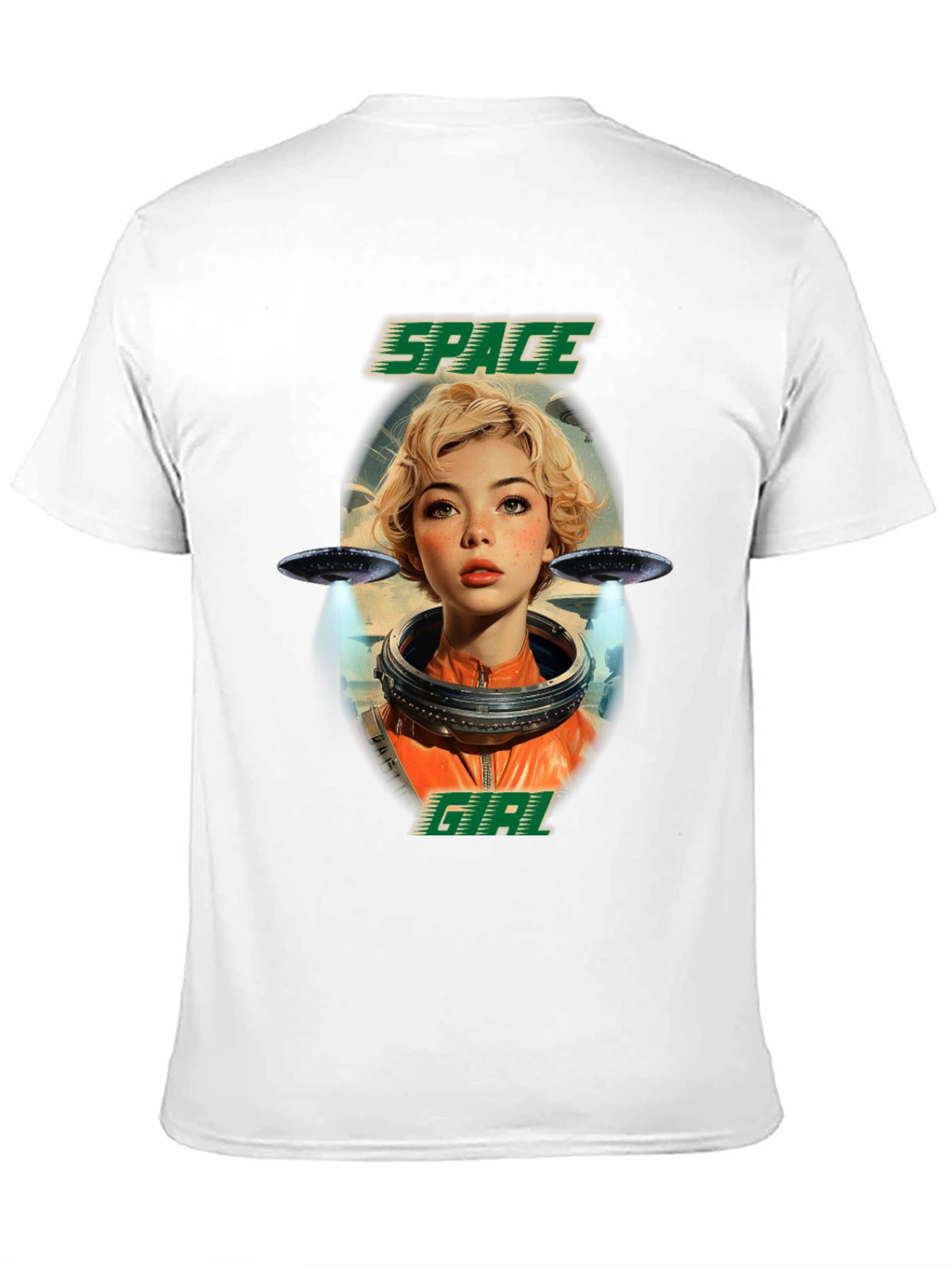 Space Girl Graphic T-Shirt - Trendy Sci-Fi Tee