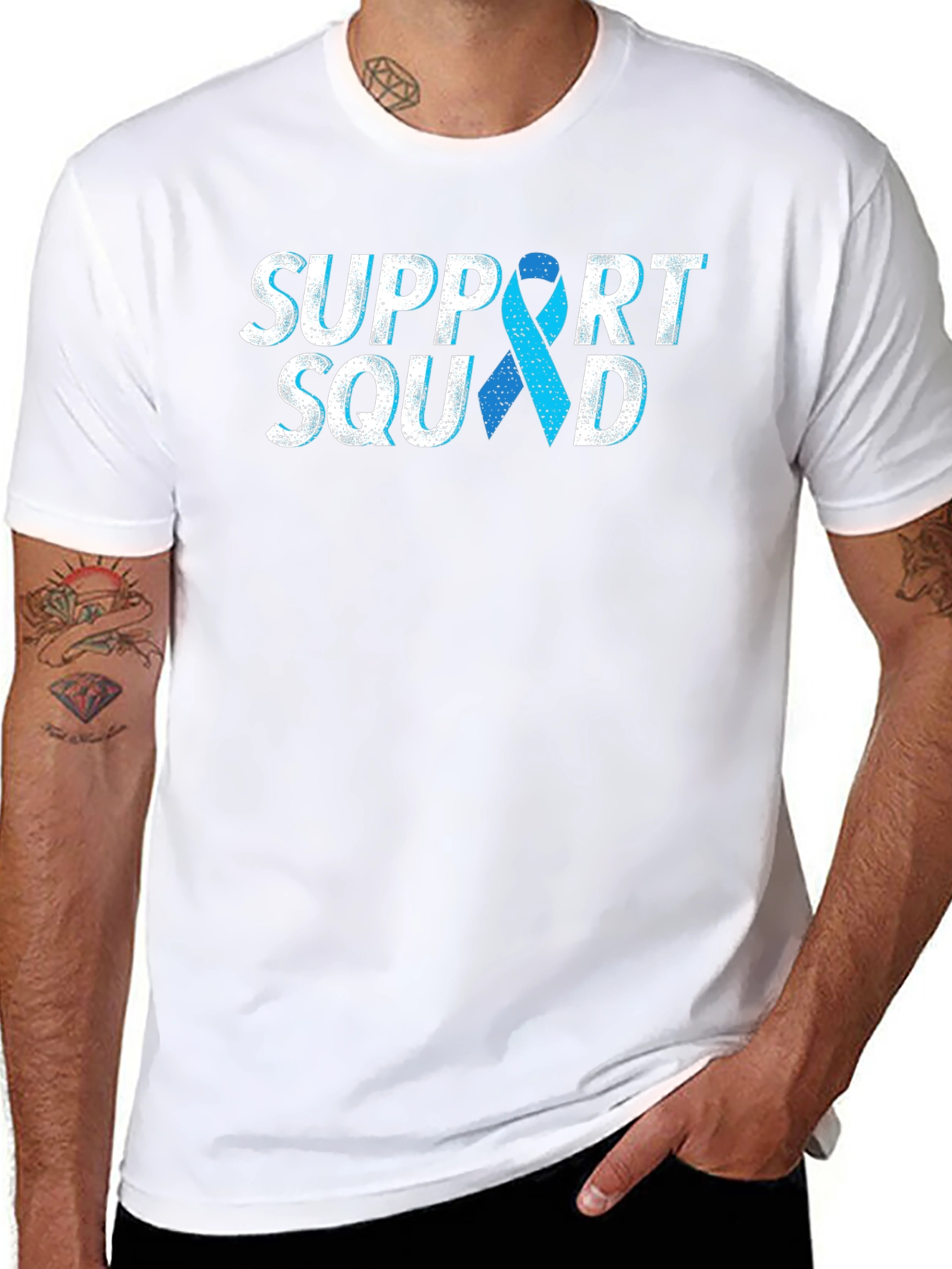 Support Squad Ribbon Tee - Awareness T-Shirt