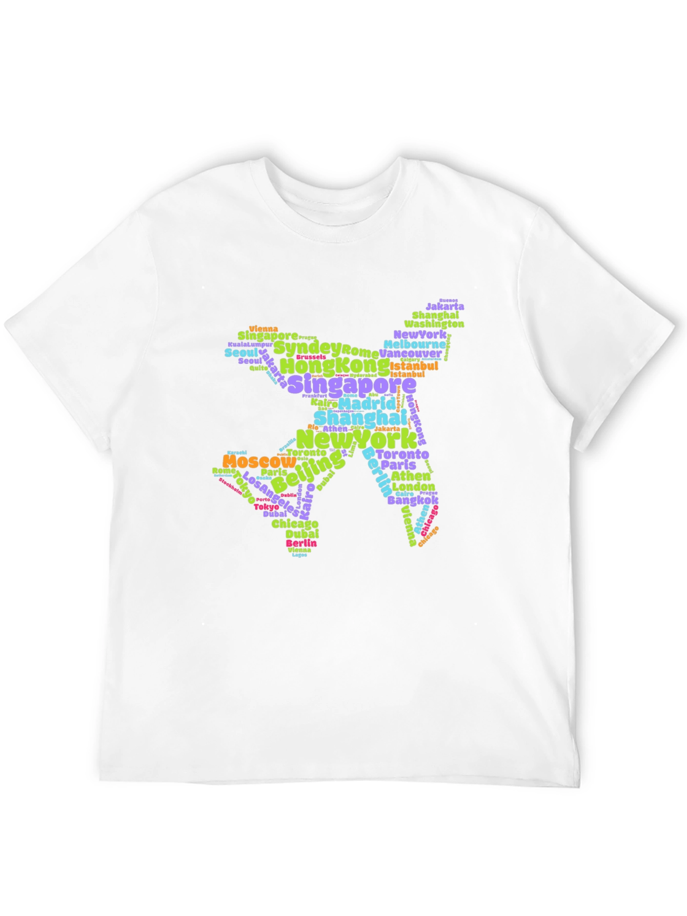 Travelers Cities Airplane Graphic Tee