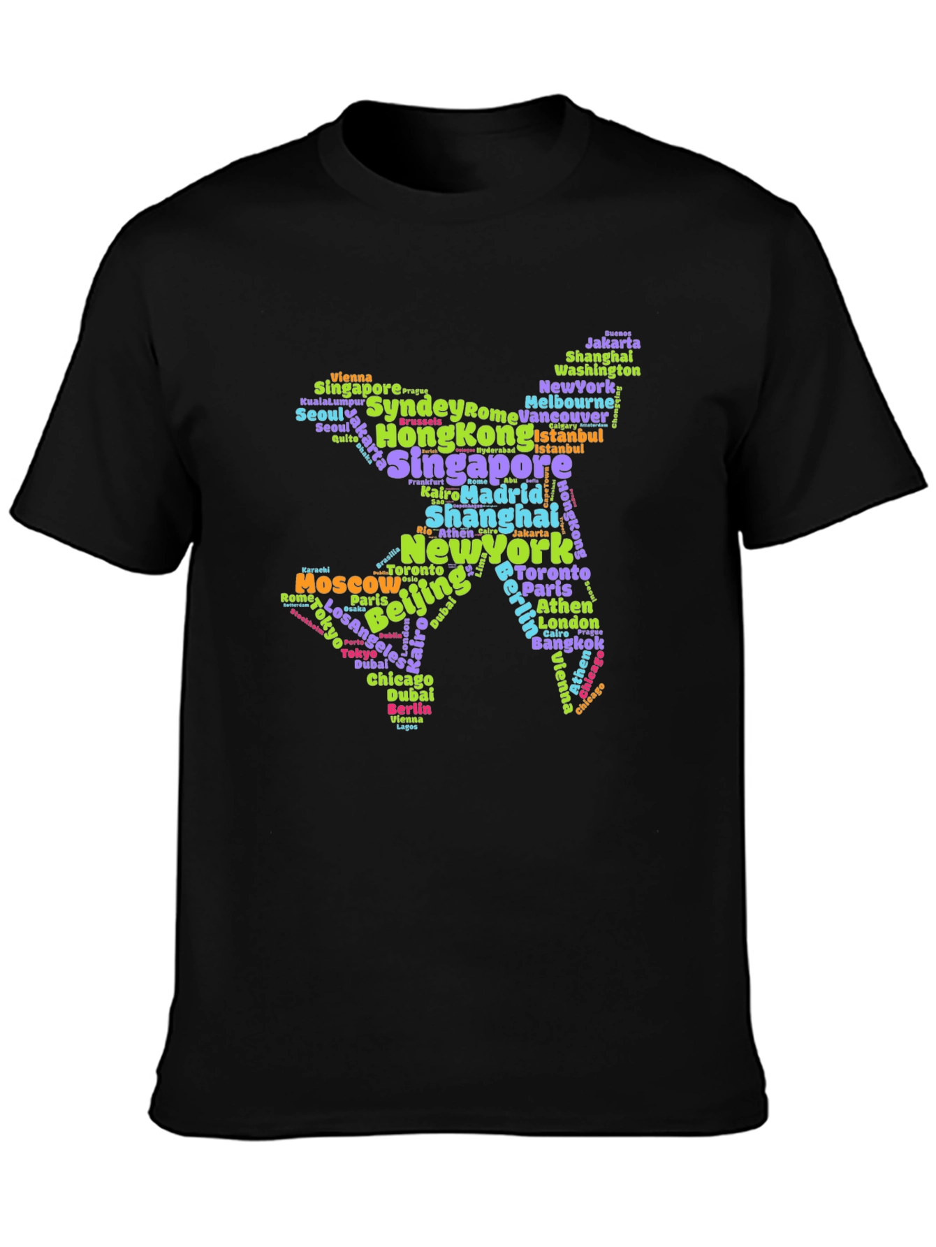 Travelers Cities Airplane Graphic Tee