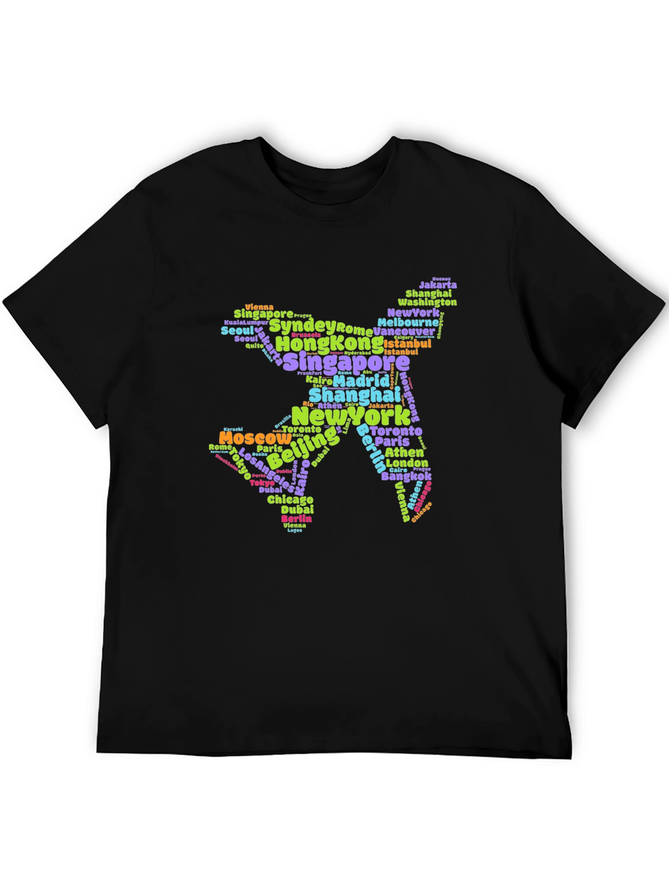 Travelers Cities Airplane Graphic Tee