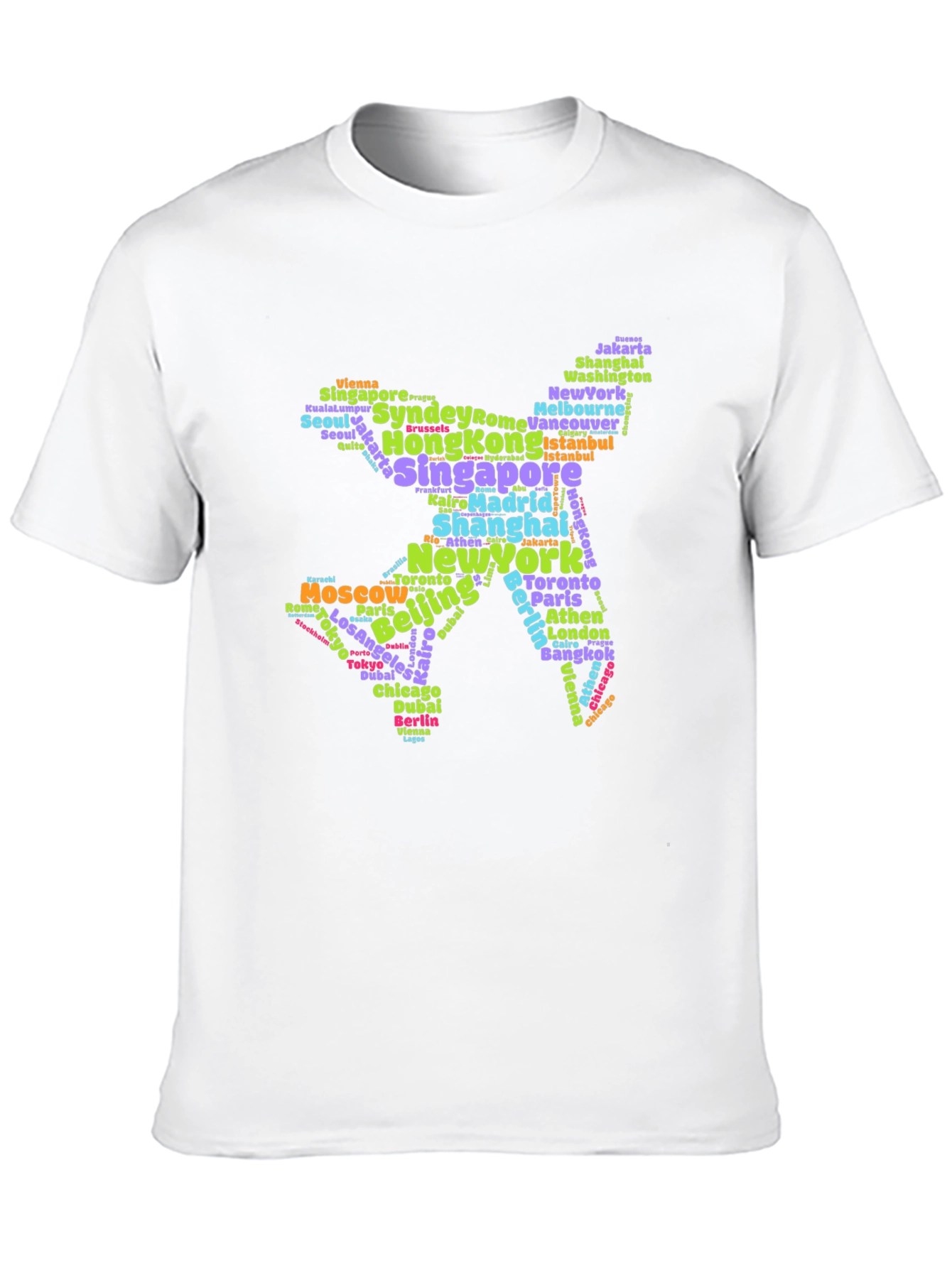 Travelers Cities Airplane Graphic Tee