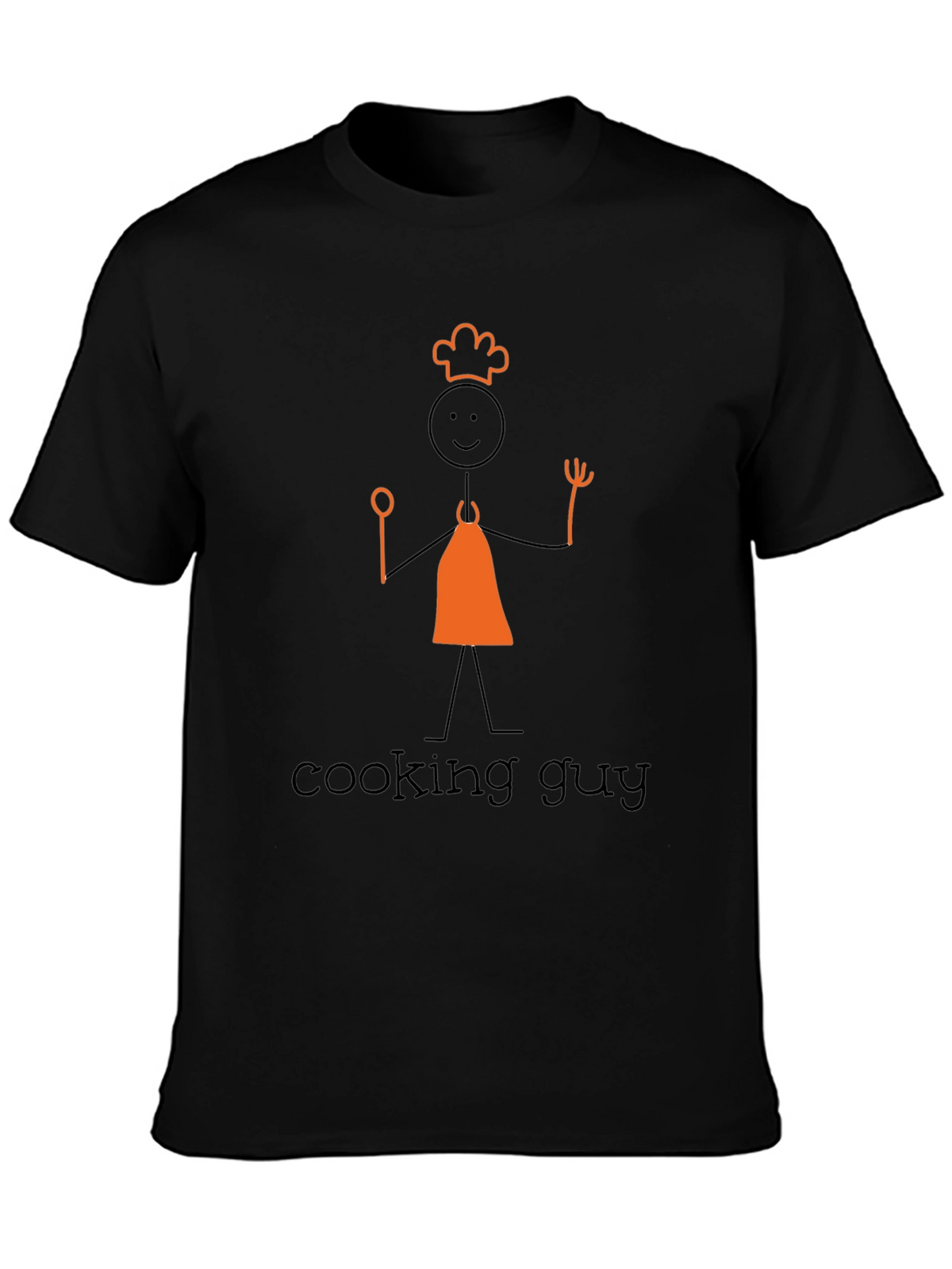 Cooking Guy Graphic Tee - Black