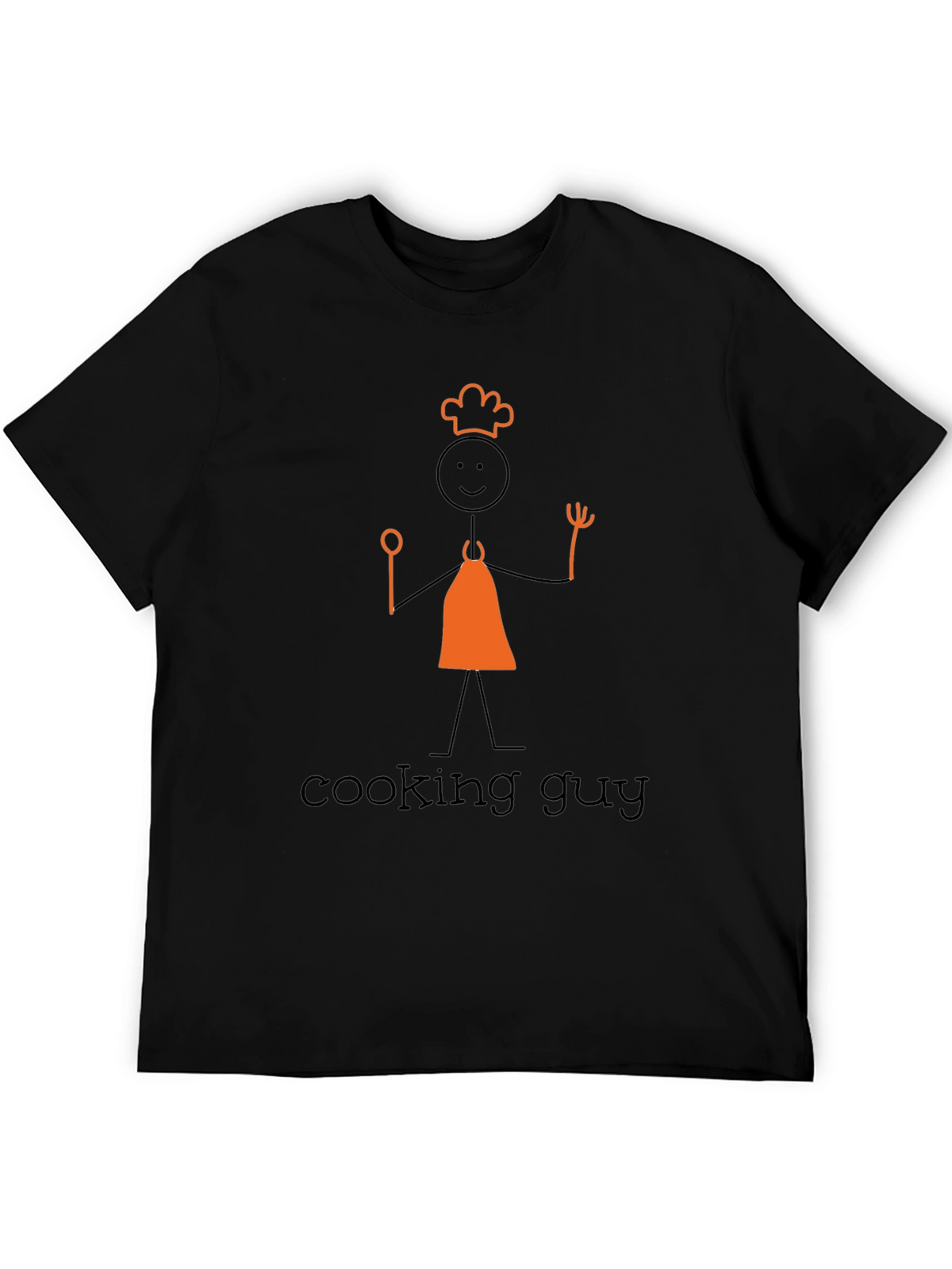 Cooking Guy Graphic Tee - Black