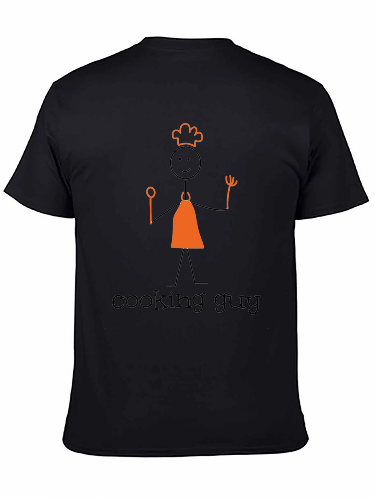 Cooking Guy Graphic Tee - Black