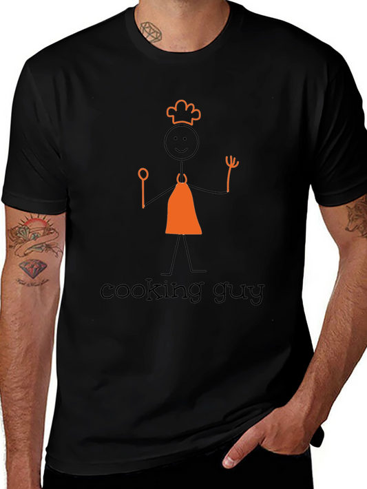 Cooking Guy Graphic Tee - Black