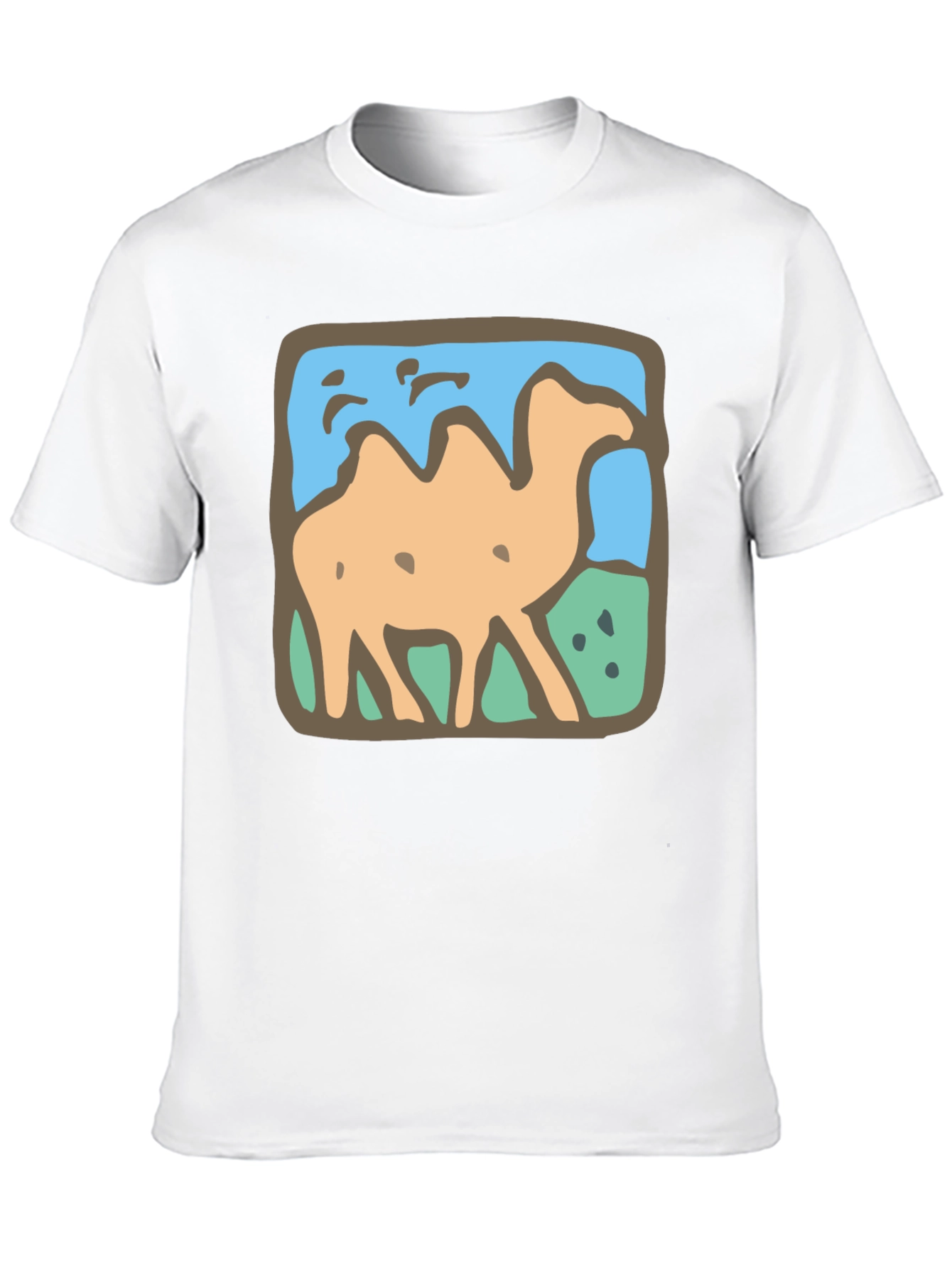 Camel Graphic Tee - Stylish Mens Black T-Shirt
