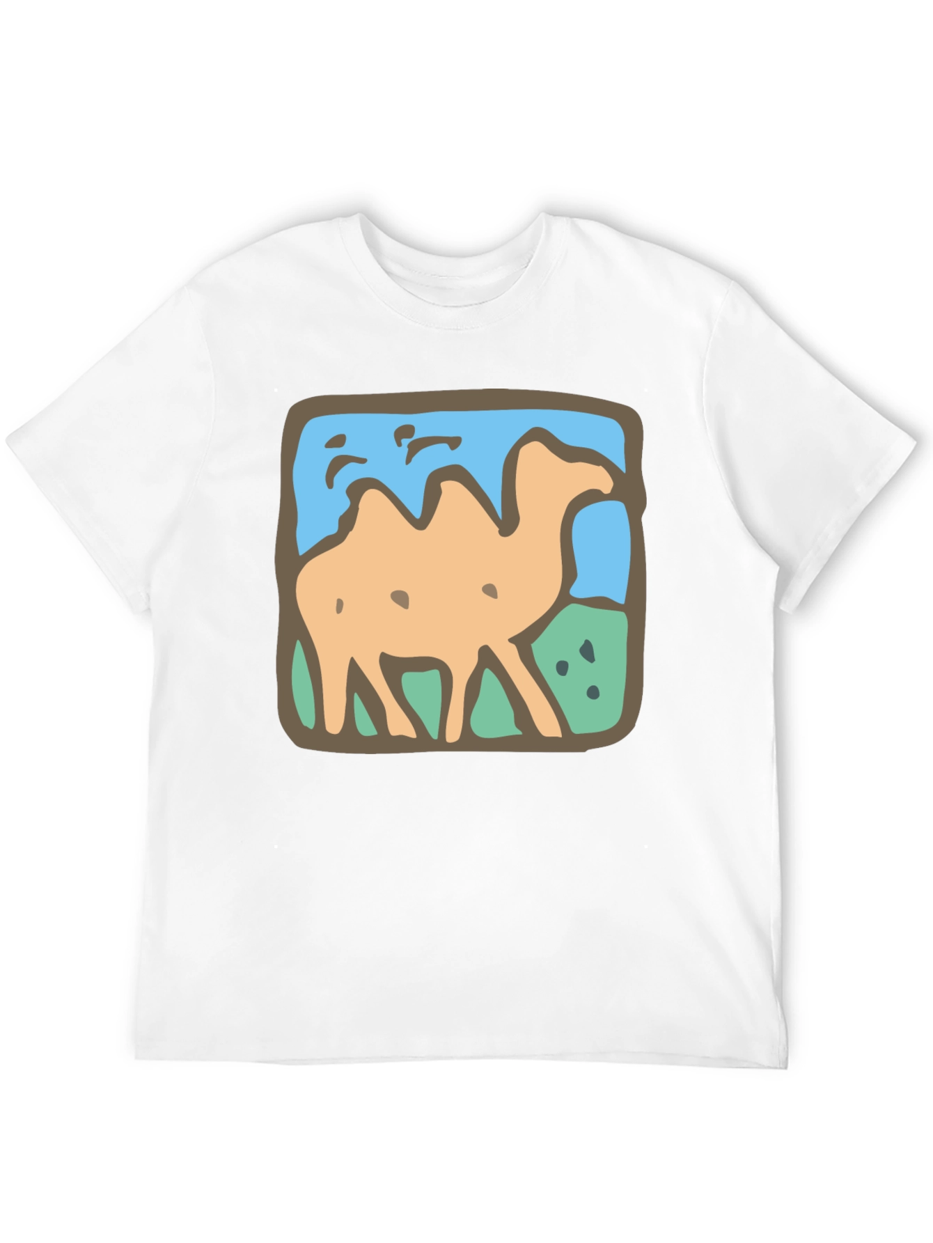 Camel Graphic Tee - Stylish Mens Black T-Shirt