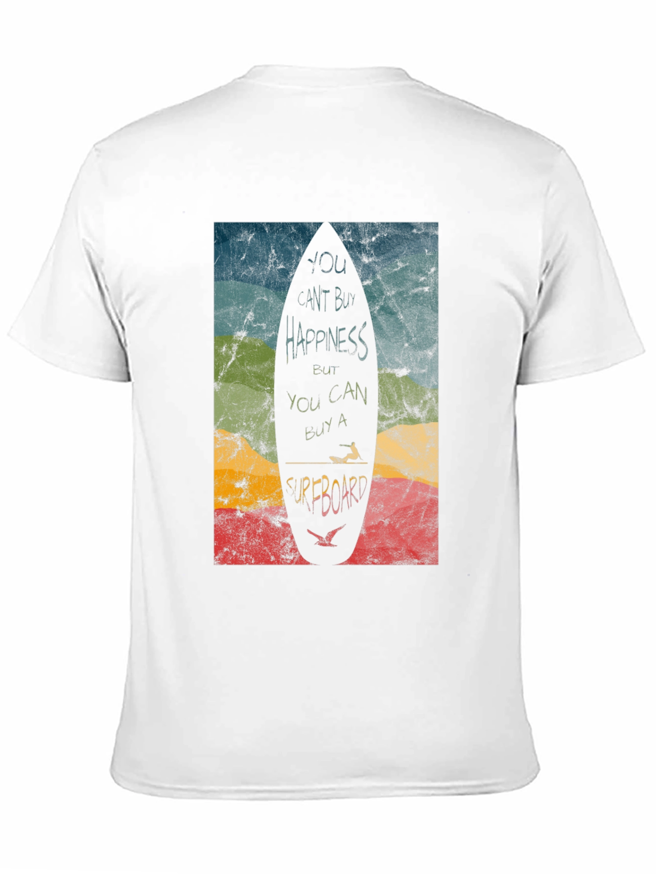 Surfboard Happiness Graphic T-Shirt