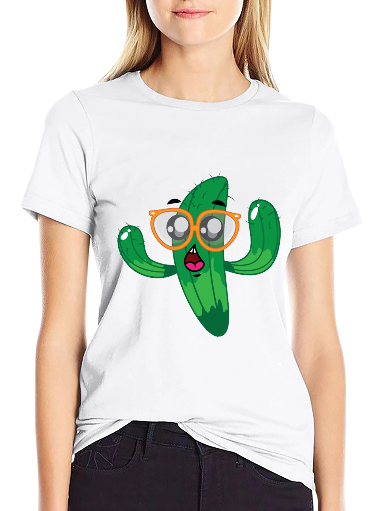 Funny Cactus Graphic Tee - Unisex Black T-Shirt