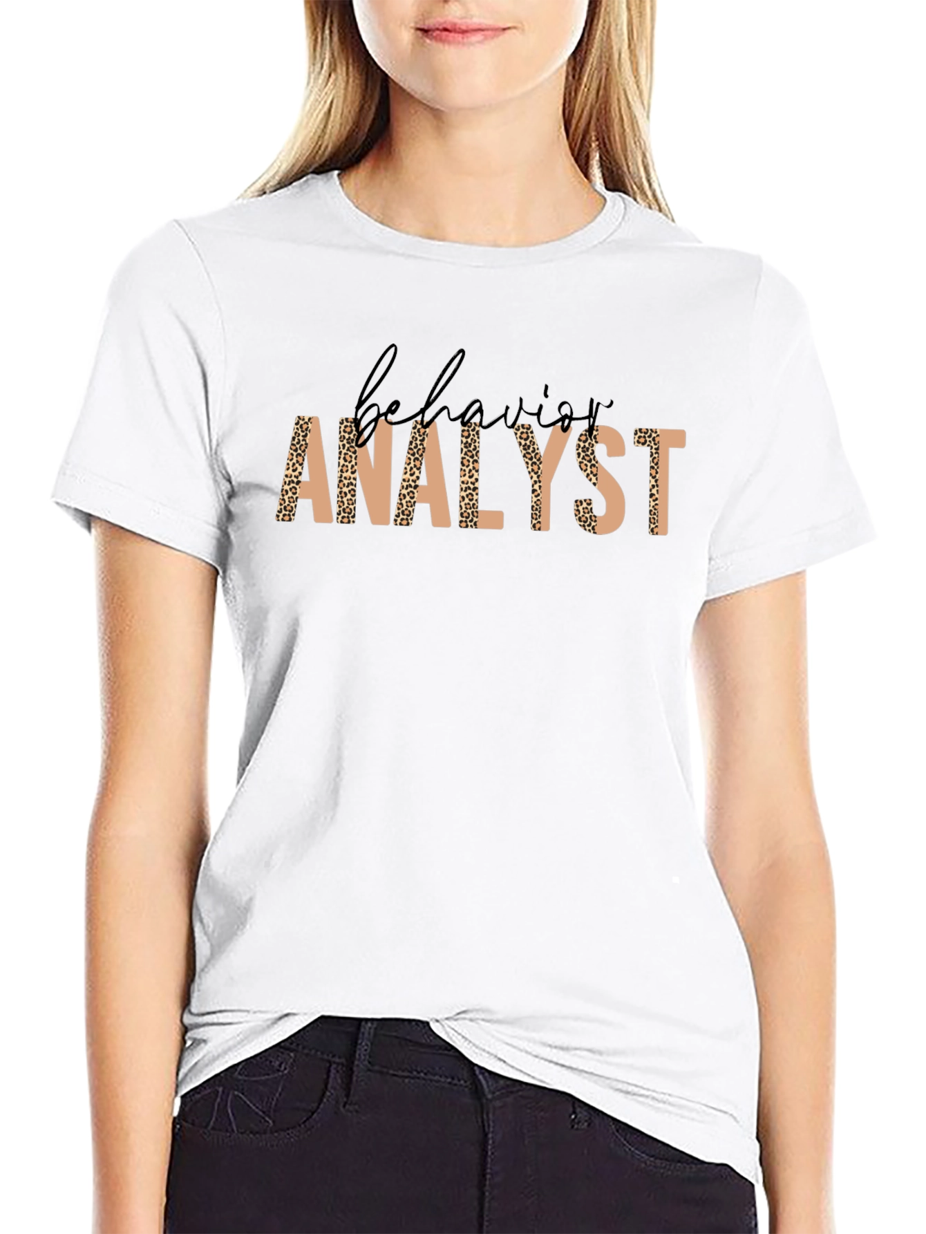 Behavior Analyst Leopard Print Graphic Tee