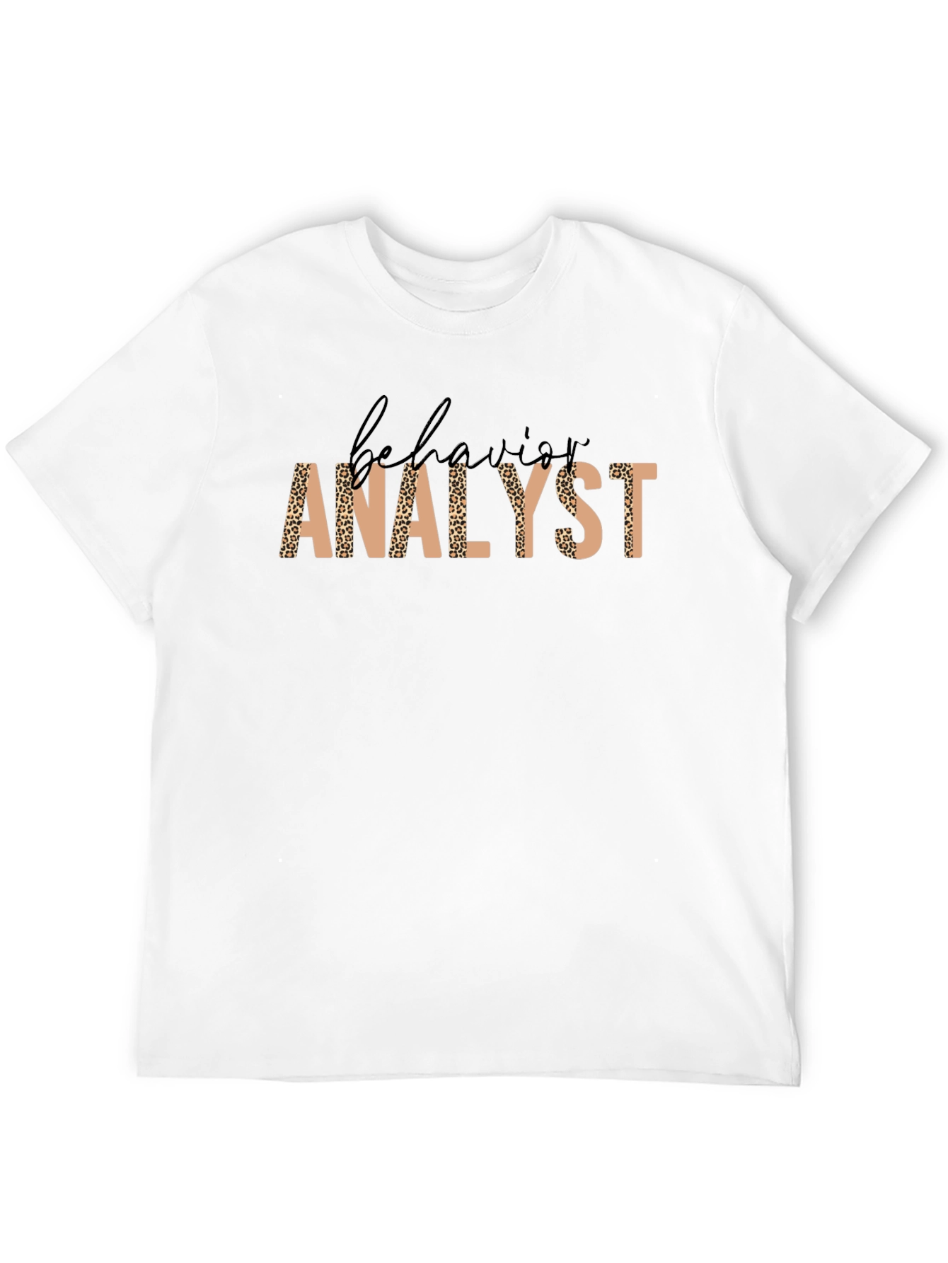 Behavior Analyst Leopard Print Graphic Tee