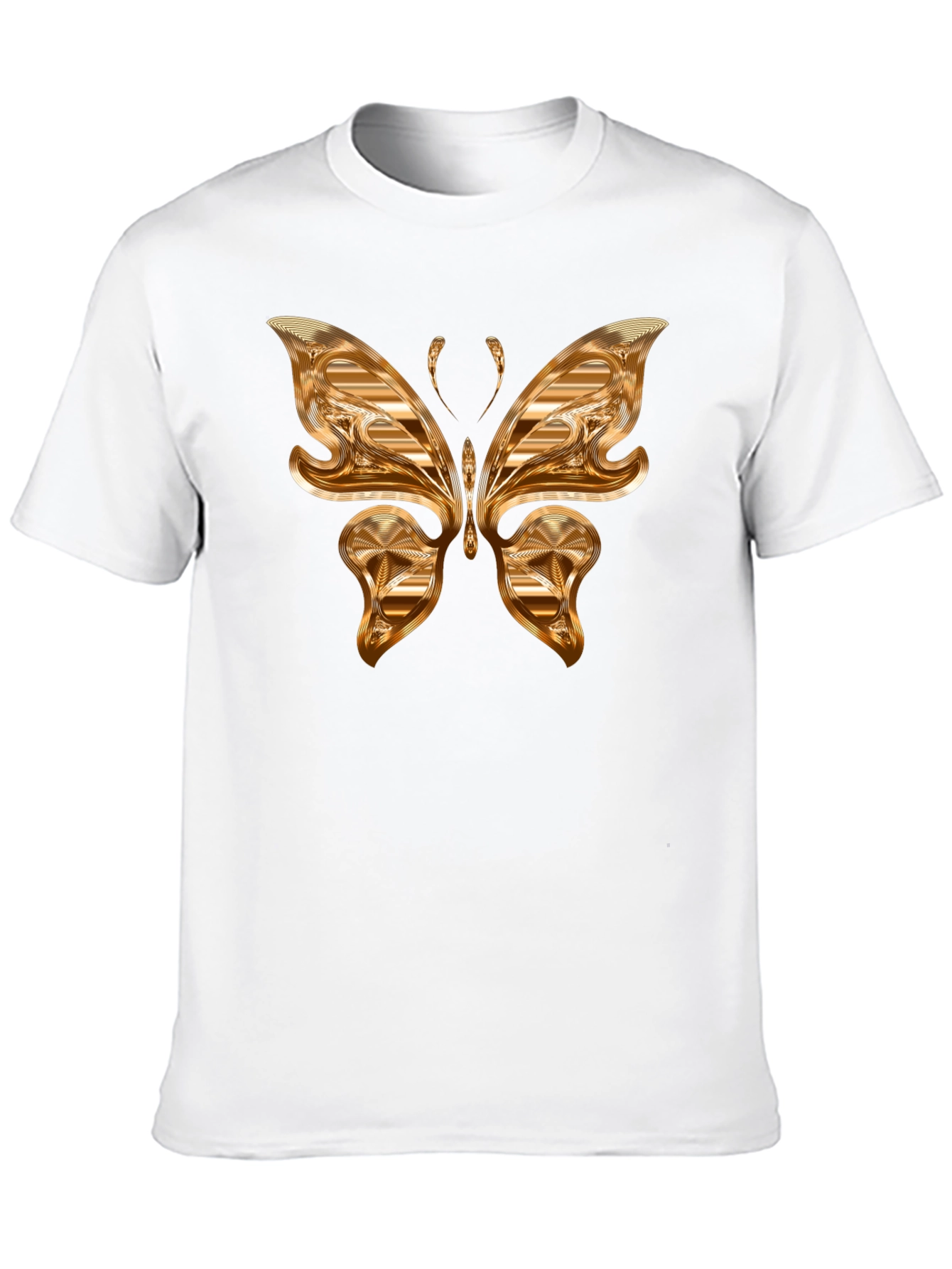 Golden Butterfly Graphic T-Shirt