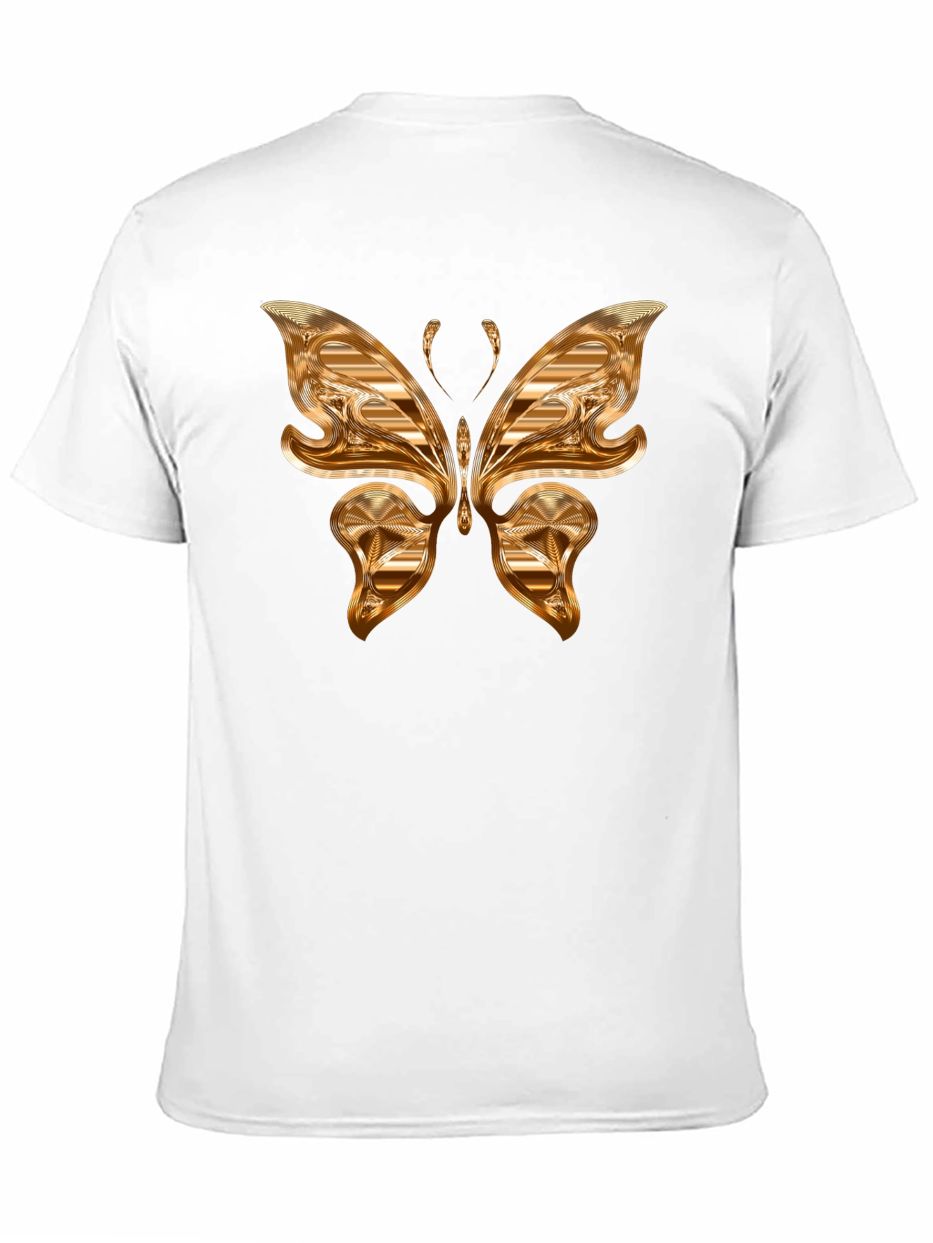 Golden Butterfly Graphic T-Shirt