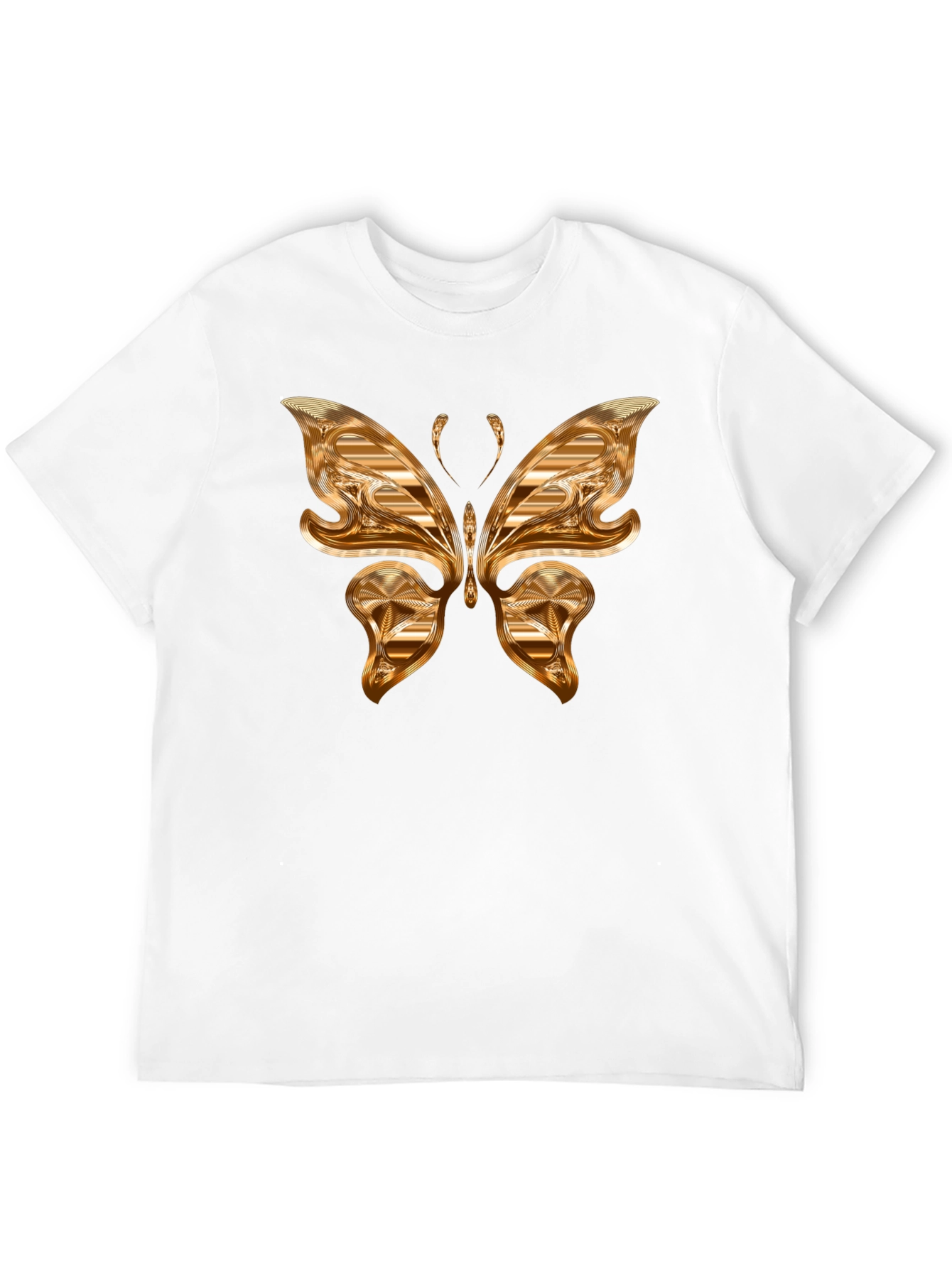 Golden Butterfly Graphic T-Shirt