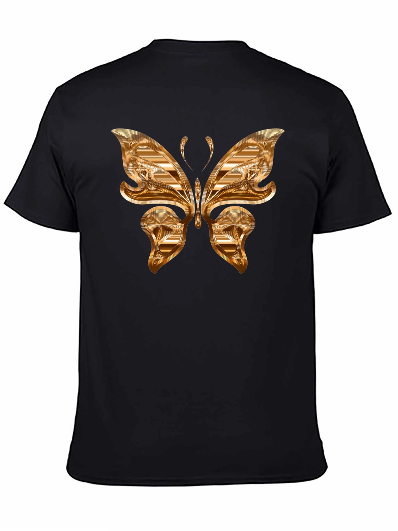 Golden Butterfly Graphic T-Shirt