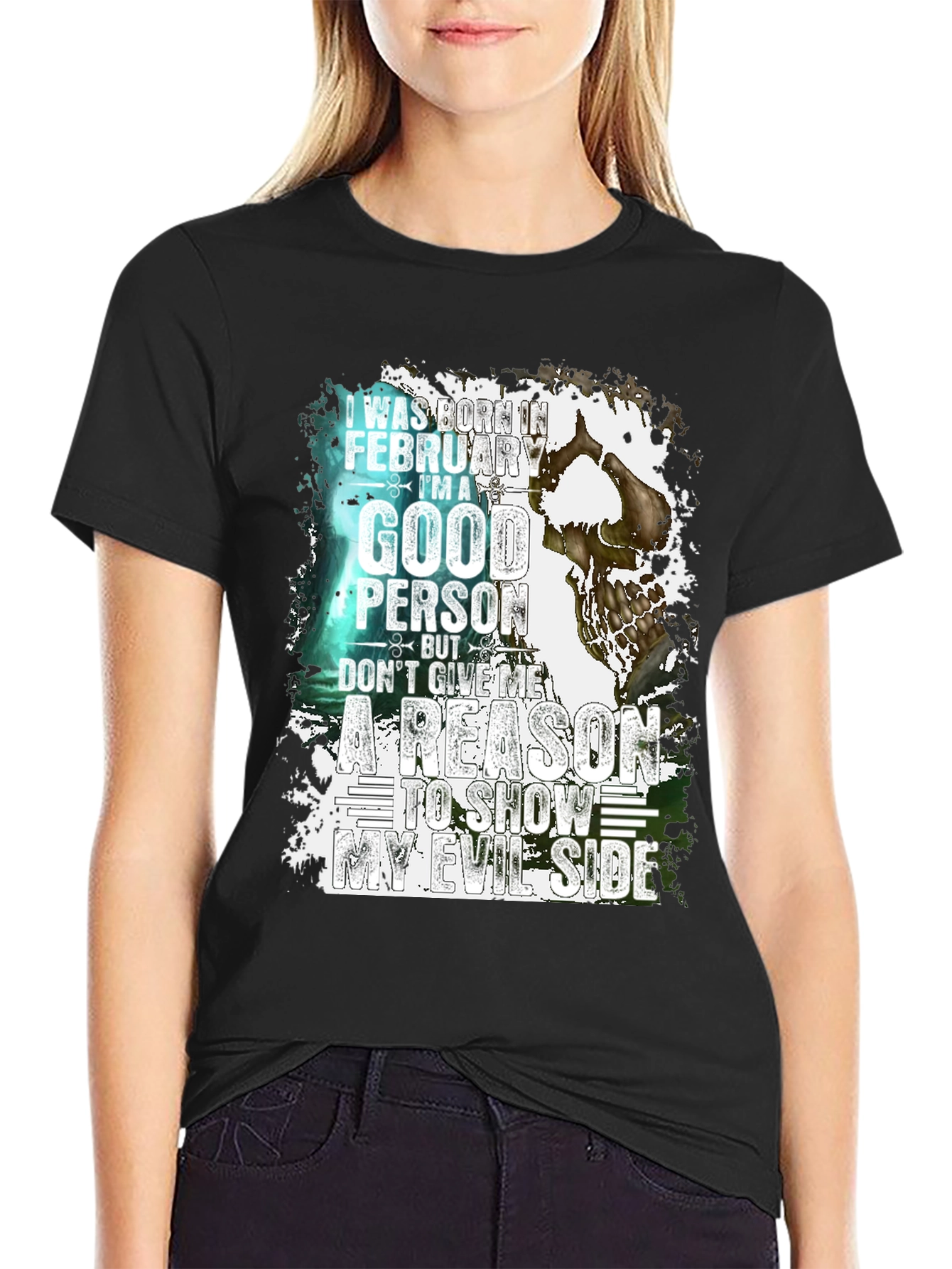 February Good Person Evil Side T-Shirt