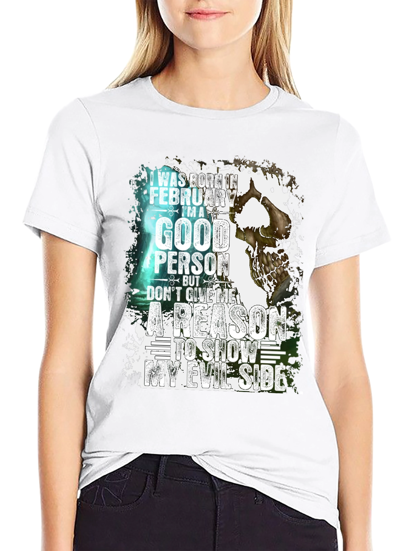 February Good Person Evil Side T-Shirt