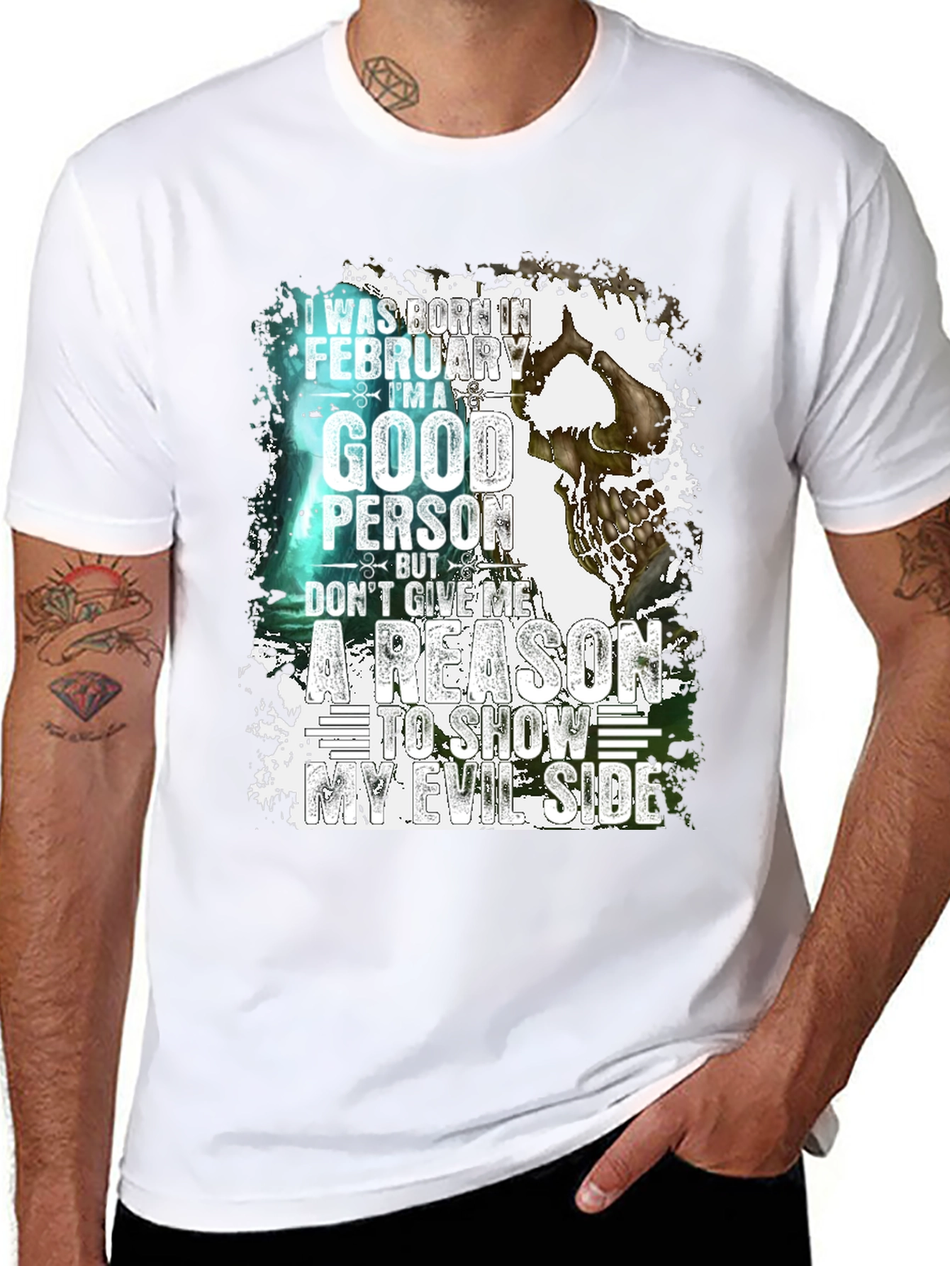 February Good Person Evil Side T-Shirt