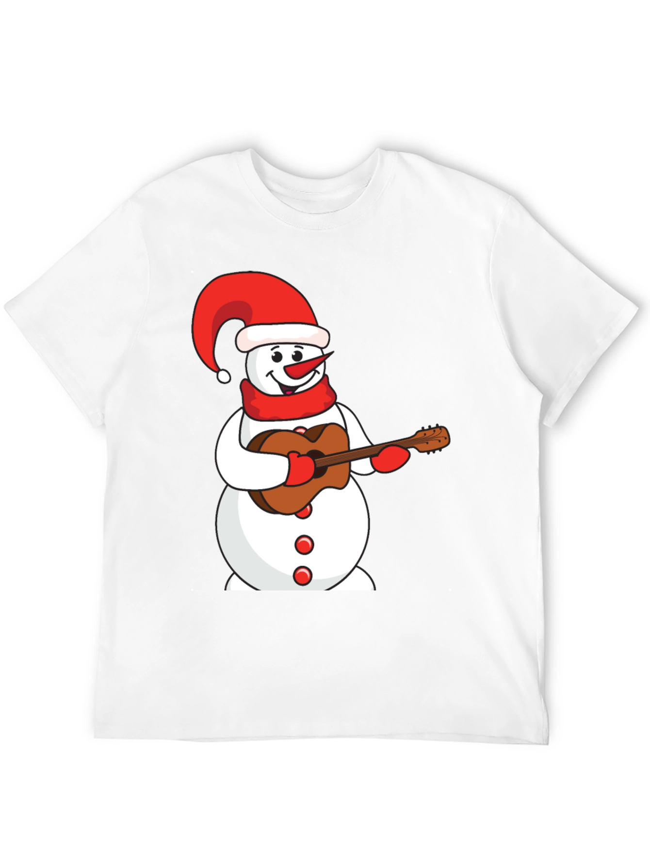 Festive Snowman Guitarist T-Shirt