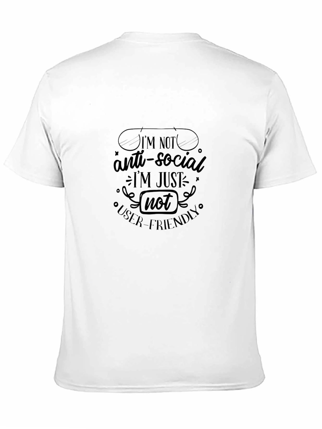 Funny Anti-Social User-Friendly Graphic Tee
