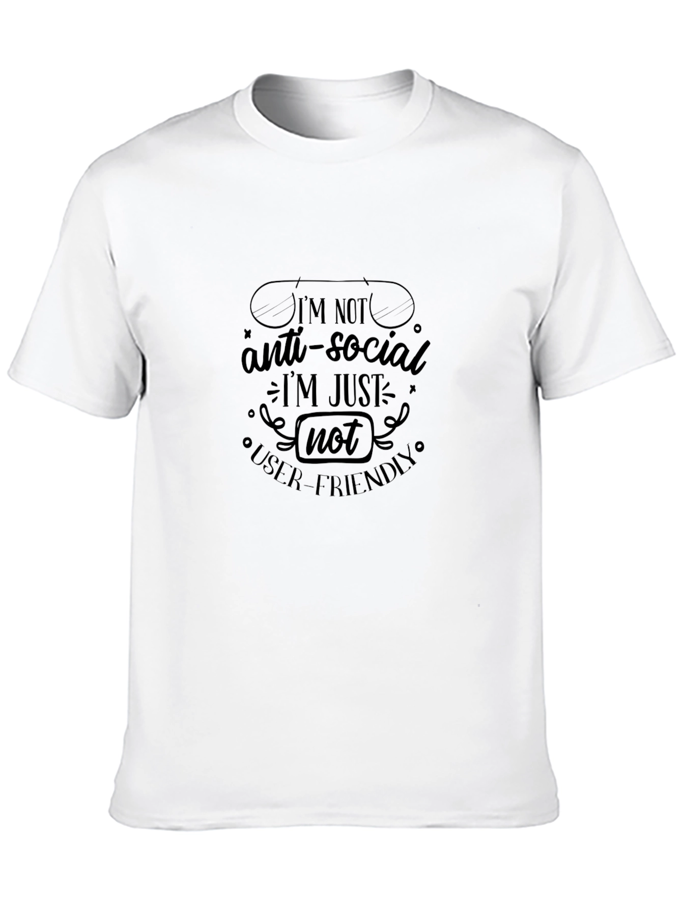 Funny Anti-Social User-Friendly Graphic Tee