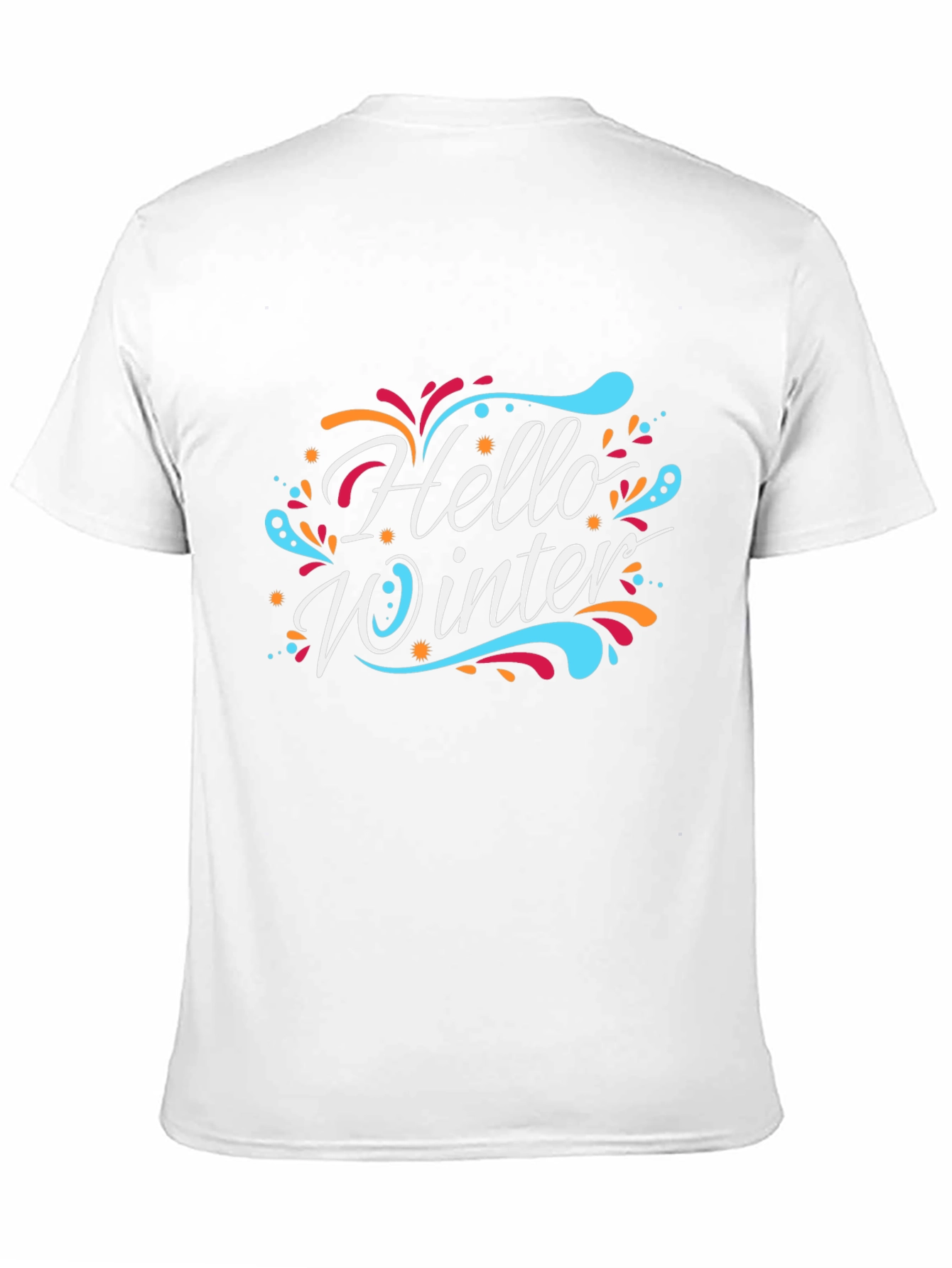 Hello Winter Graphic T-Shirt - Festive Holiday Apparel