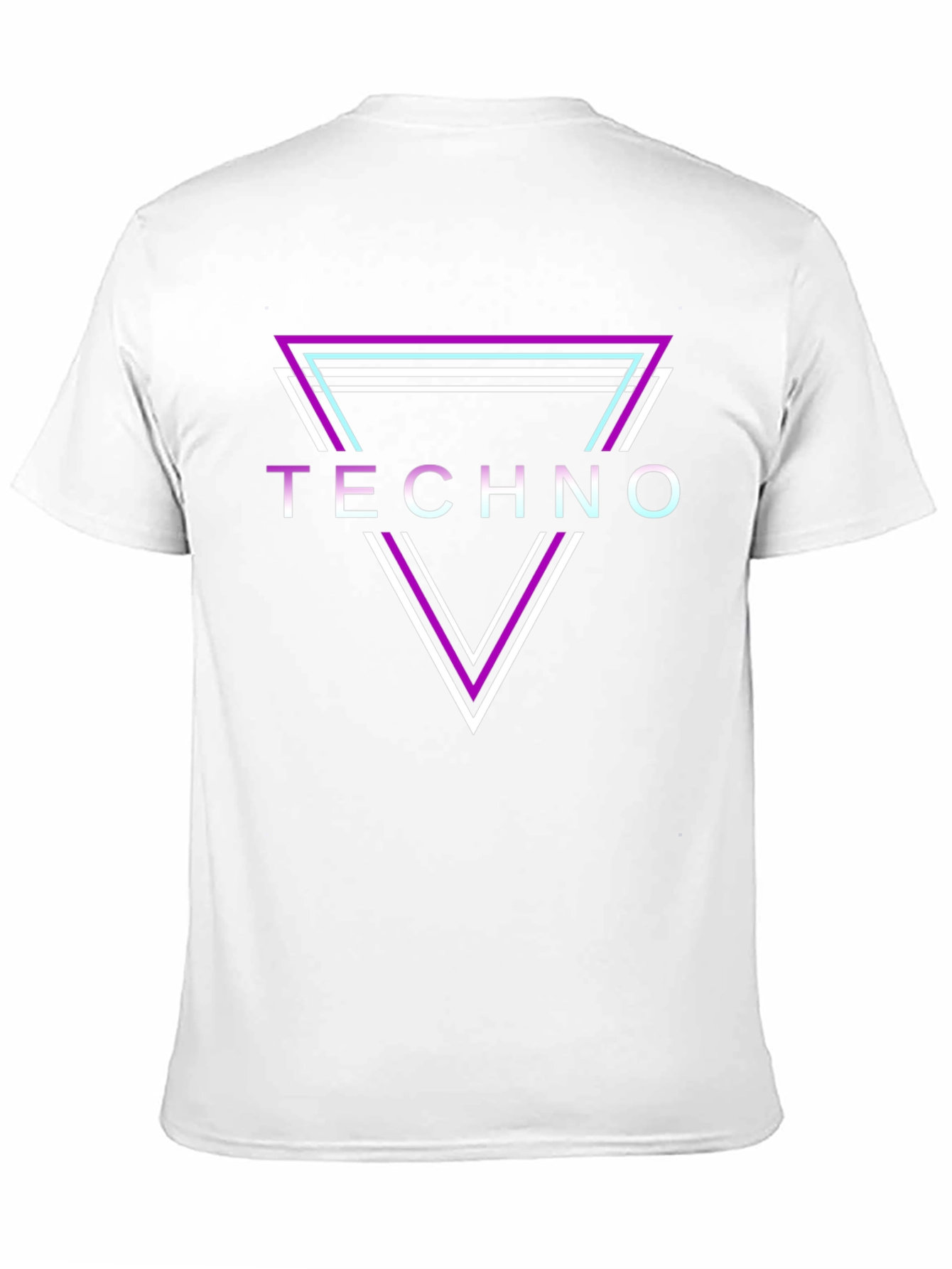 Retro Techno Music T-Shirt - Triangle Design