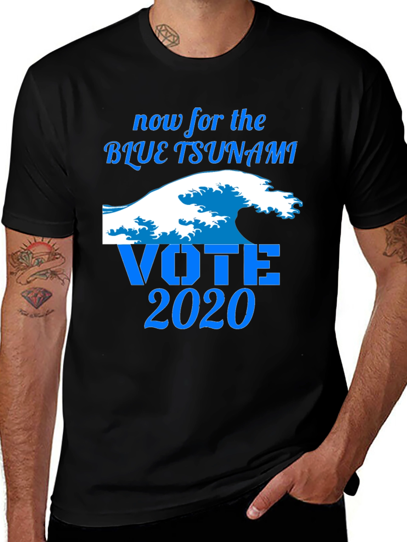 Vote 2020 Blue Tsunami Graphic Tee