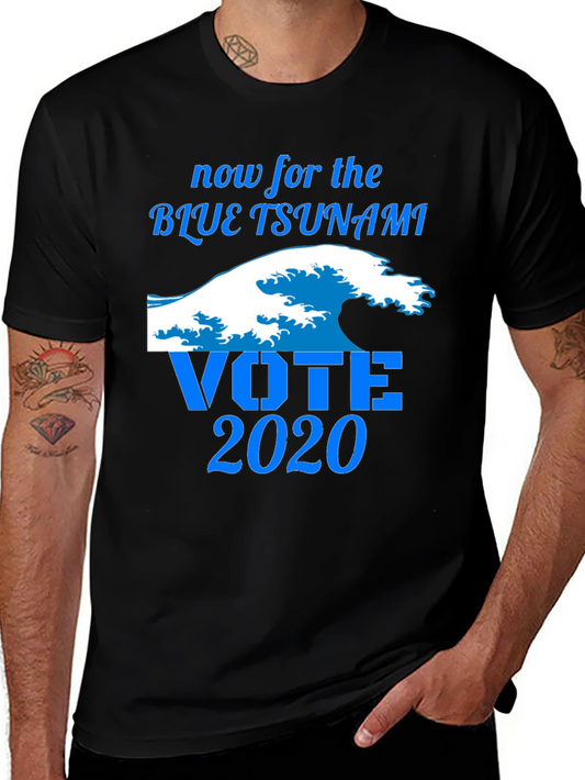 Vote 2020 Blue Tsunami Graphic Tee
