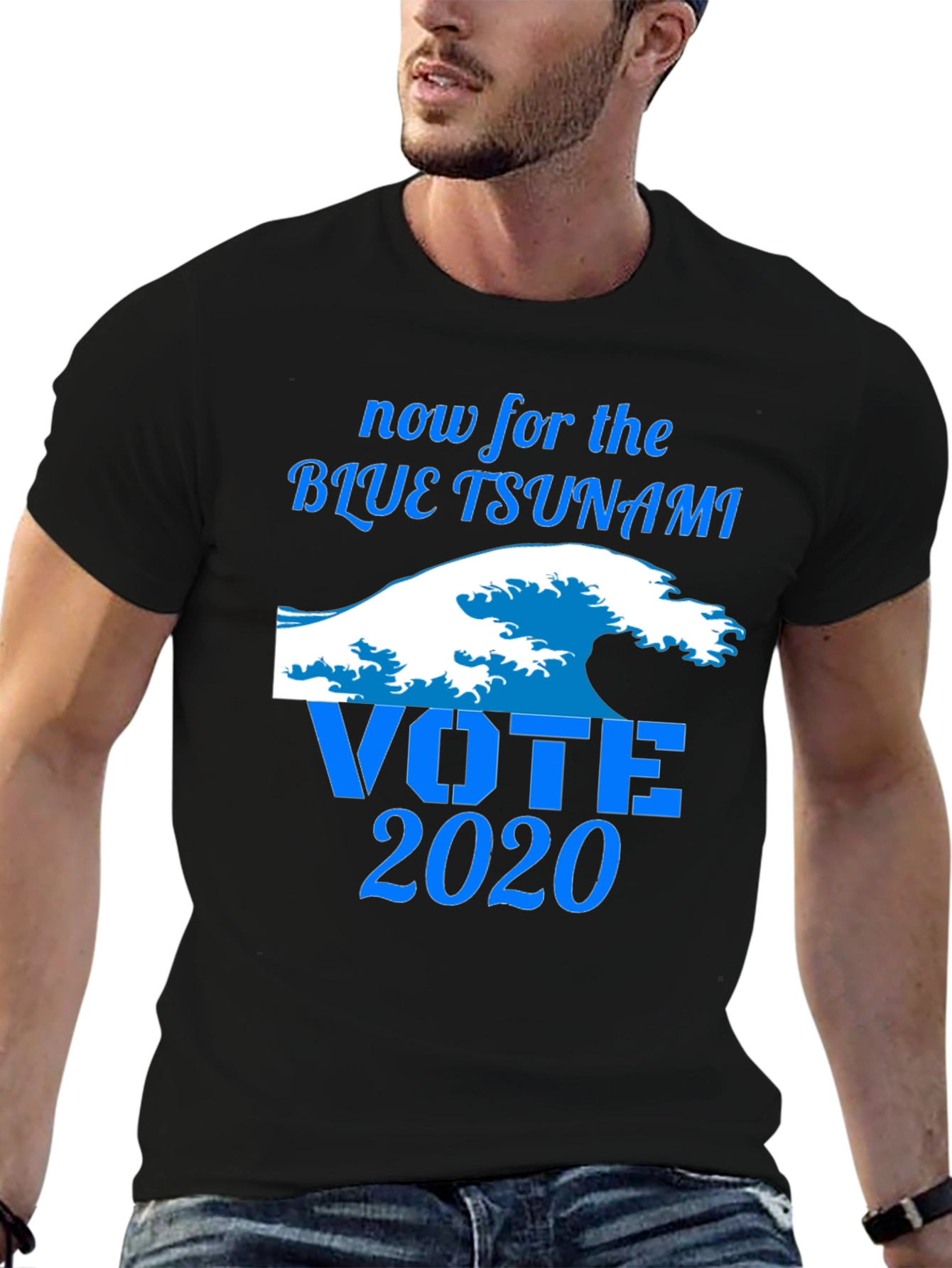 Vote 2020 Blue Tsunami Graphic Tee