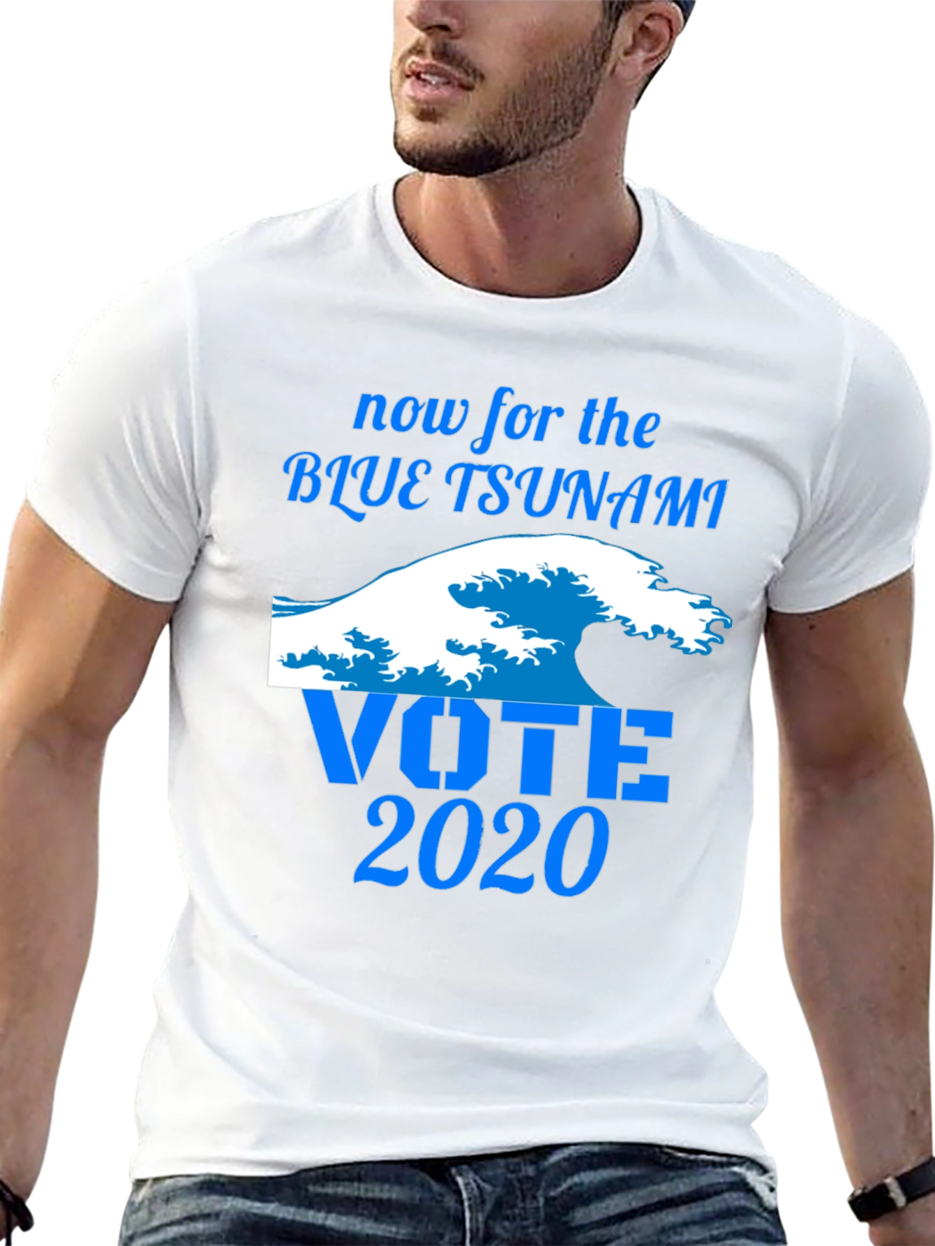 Vote 2020 Blue Tsunami Graphic Tee