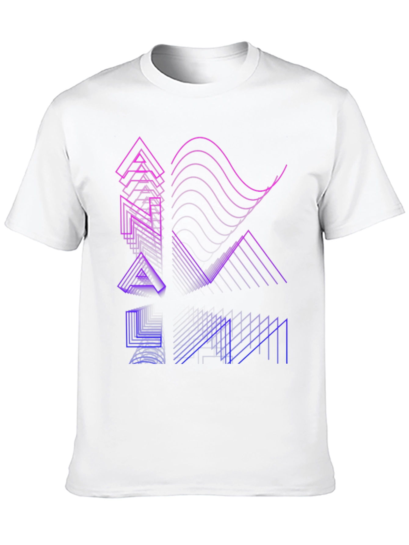 Abstract Graphic Tee - Modern Black T-Shirt