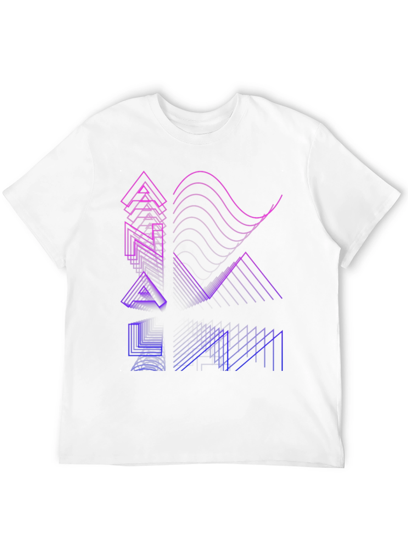 Abstract Graphic Tee - Modern Black T-Shirt