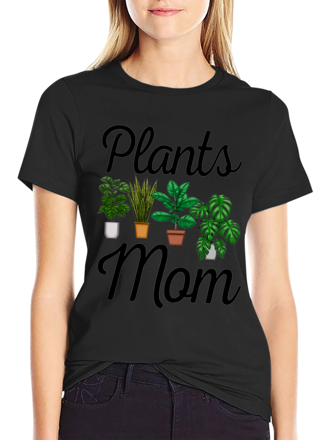 Plants Mom Graphic T-Shirt