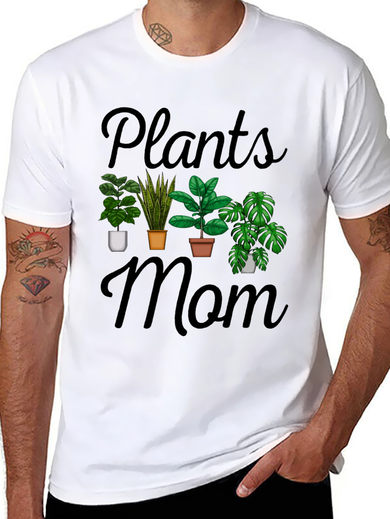 Plants Mom Graphic T-Shirt